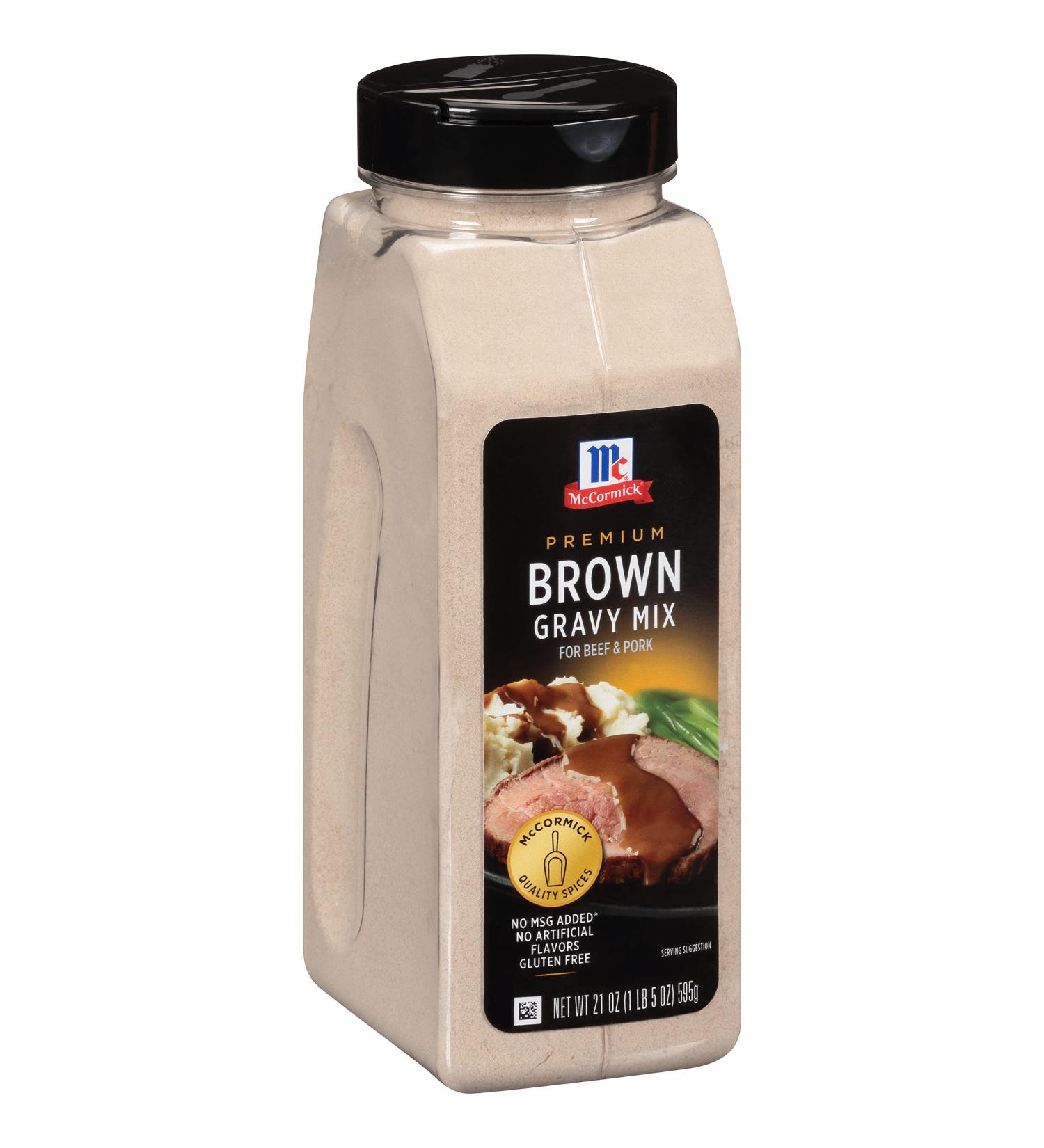 McCormick Premium Brown Gravy Mix 21 oz - 1.31 Pound (Pack of 1) - Buy Online on SooperMarket.com