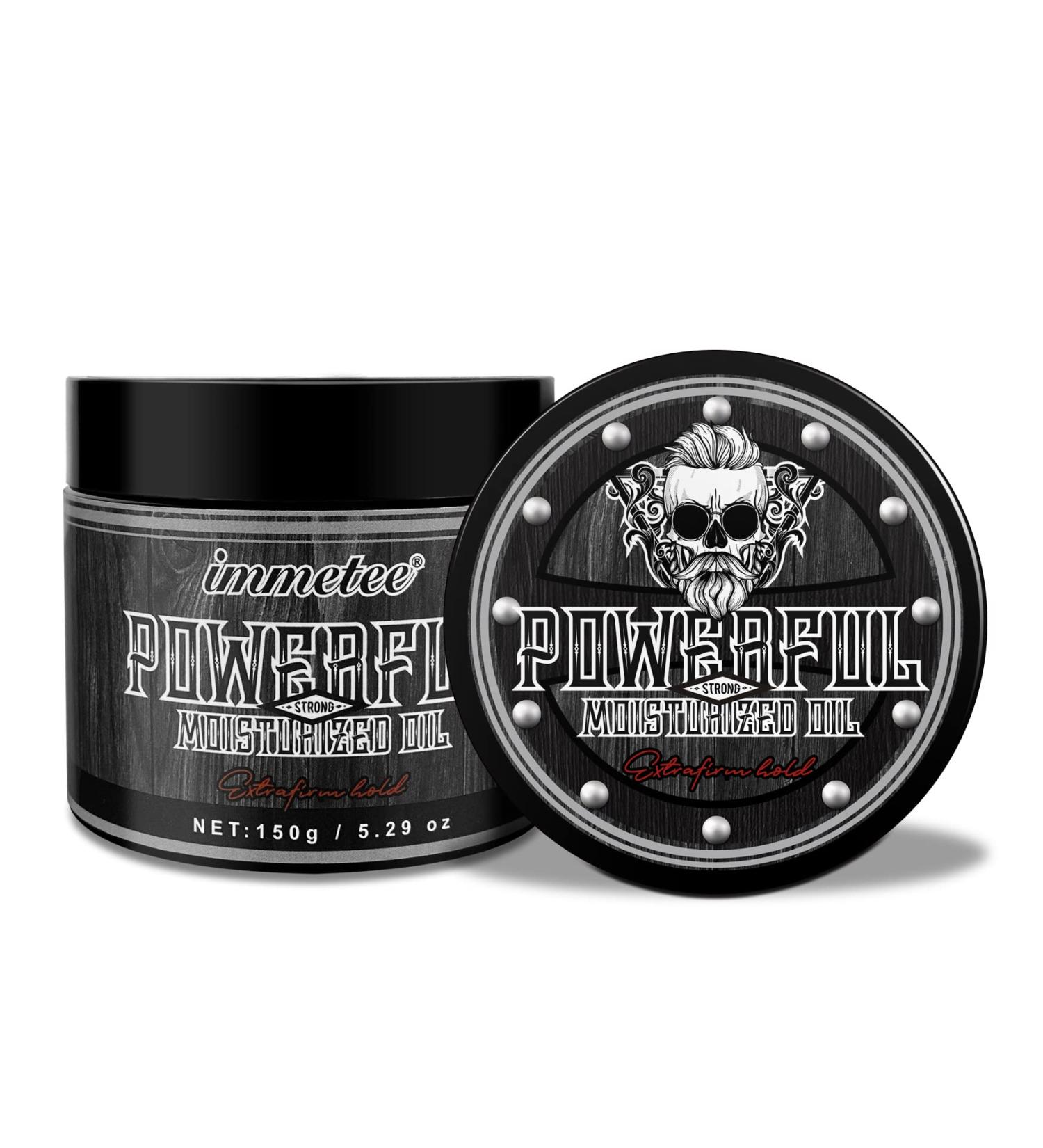 Immetee Hair Pomade for Men - Strong Hold High Shine Water-Based Clay - 150g Easy to Wash Non-Greasy Hair Wax for All Styles - Buy Online on SooperMarket.com