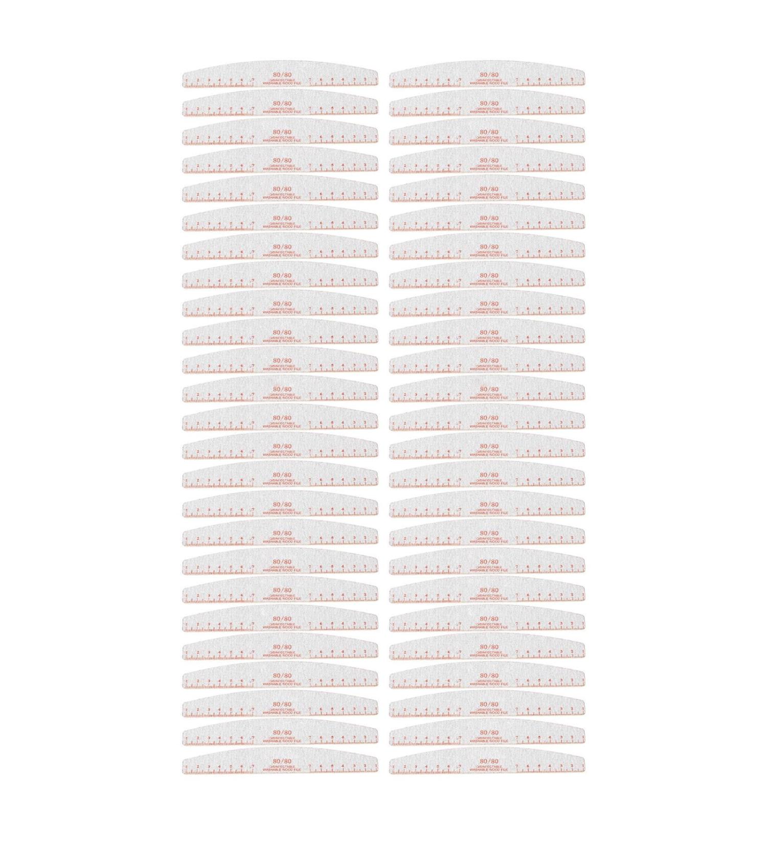 Nail Files Manicure Tools Washable Precise Reusable Efficient 80/80 Grit for Acrylic Nail Extension False Gel Nails - Buy Online on SooperMarket.com