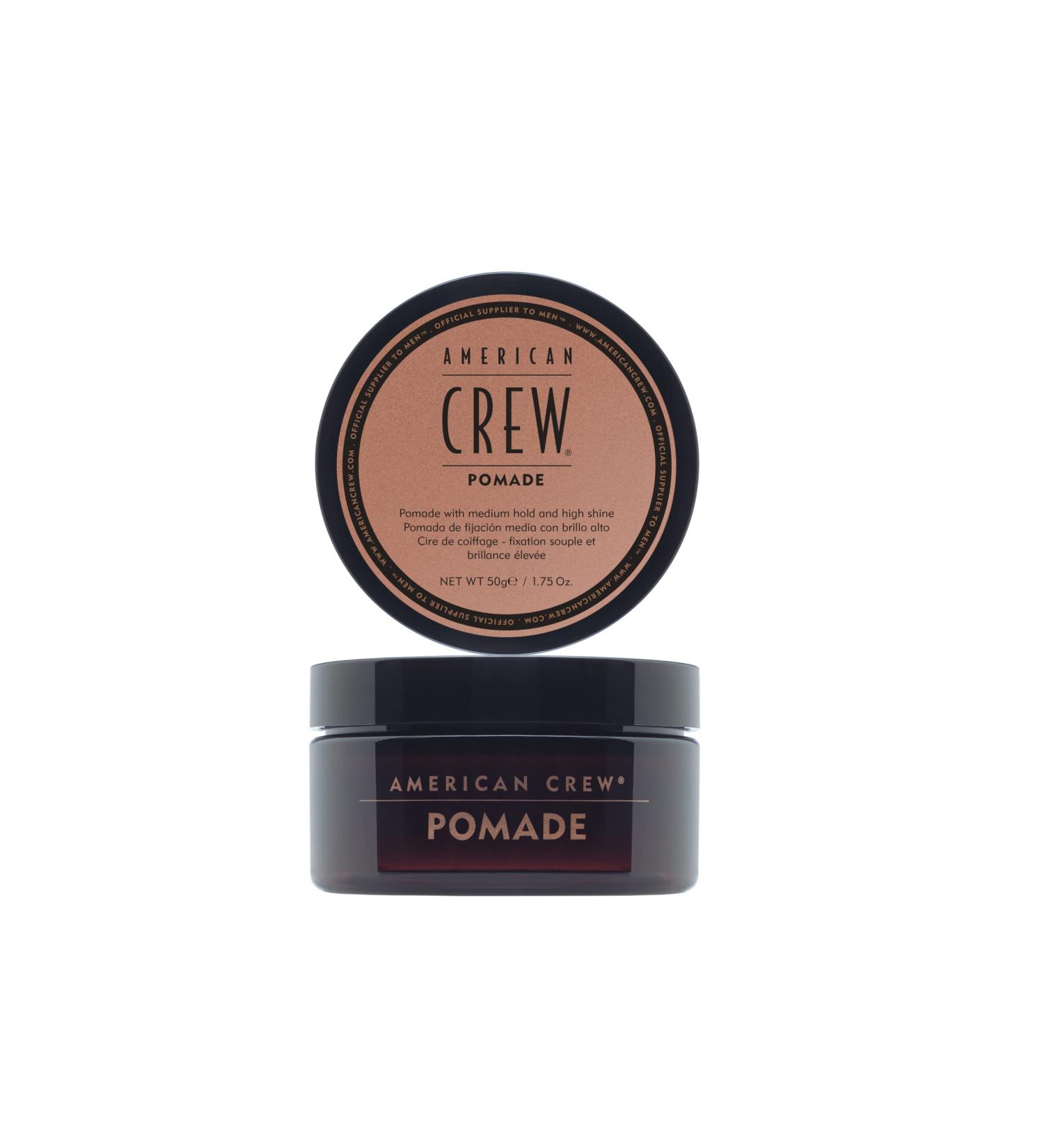 Men's Hair Pomade by American Crew, Medium Hold with High Shine, 1.75 Oz OLD Version