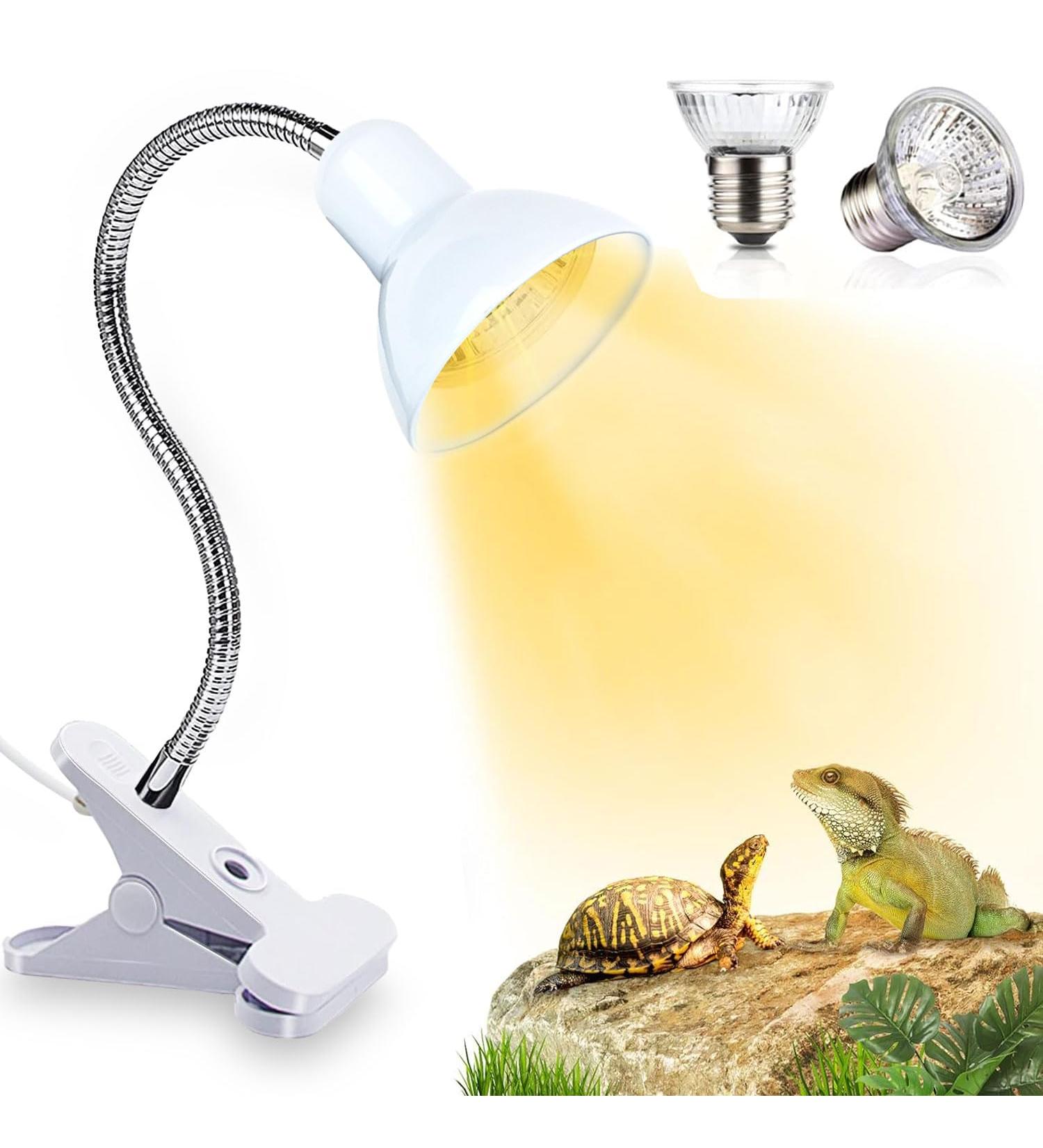 Shengruili Turtle Heat Lamp - 25W & 50W Reptiles Lamp for Terrarium | Optimal Heat for Turtles & Reptiles - Buy Online on SooperMarket.com