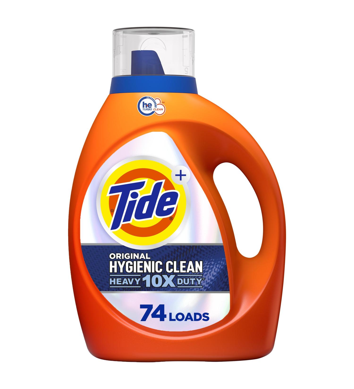 Tide Hygienic Clean Heavy Duty Liquid Laundry Detergent - HE Compatible Original Scent 105 fl oz 74 Loads - Shop Worldwide - Buy Online on SooperMarket.com
