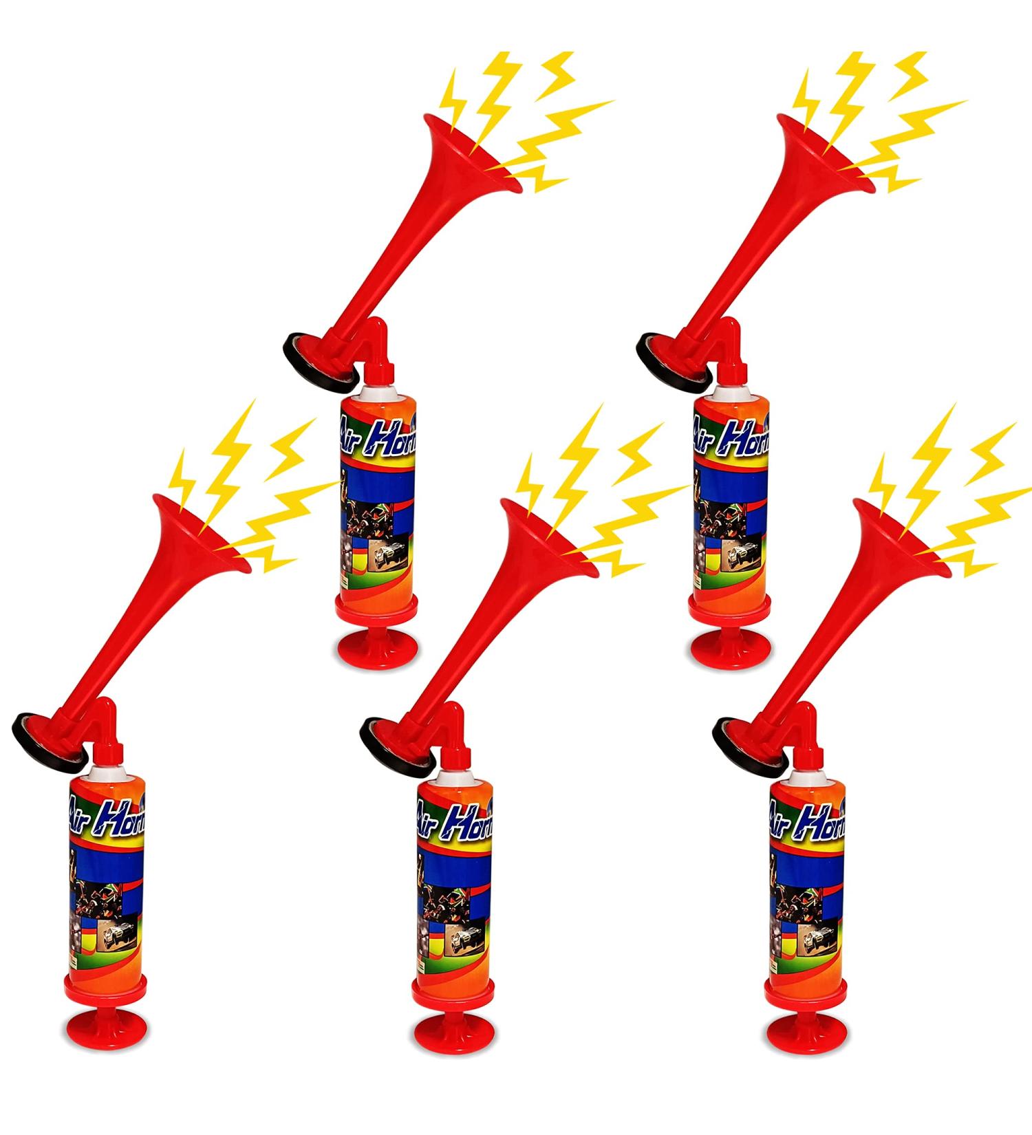 5PCS Football Air Horn Hand Push Pump Mini Air Horn Pump Party Noise Maker Celebration Birthday Party Gift Fit Candy Bag Can Fans Trumpet - Buy Online on SooperMarket.com