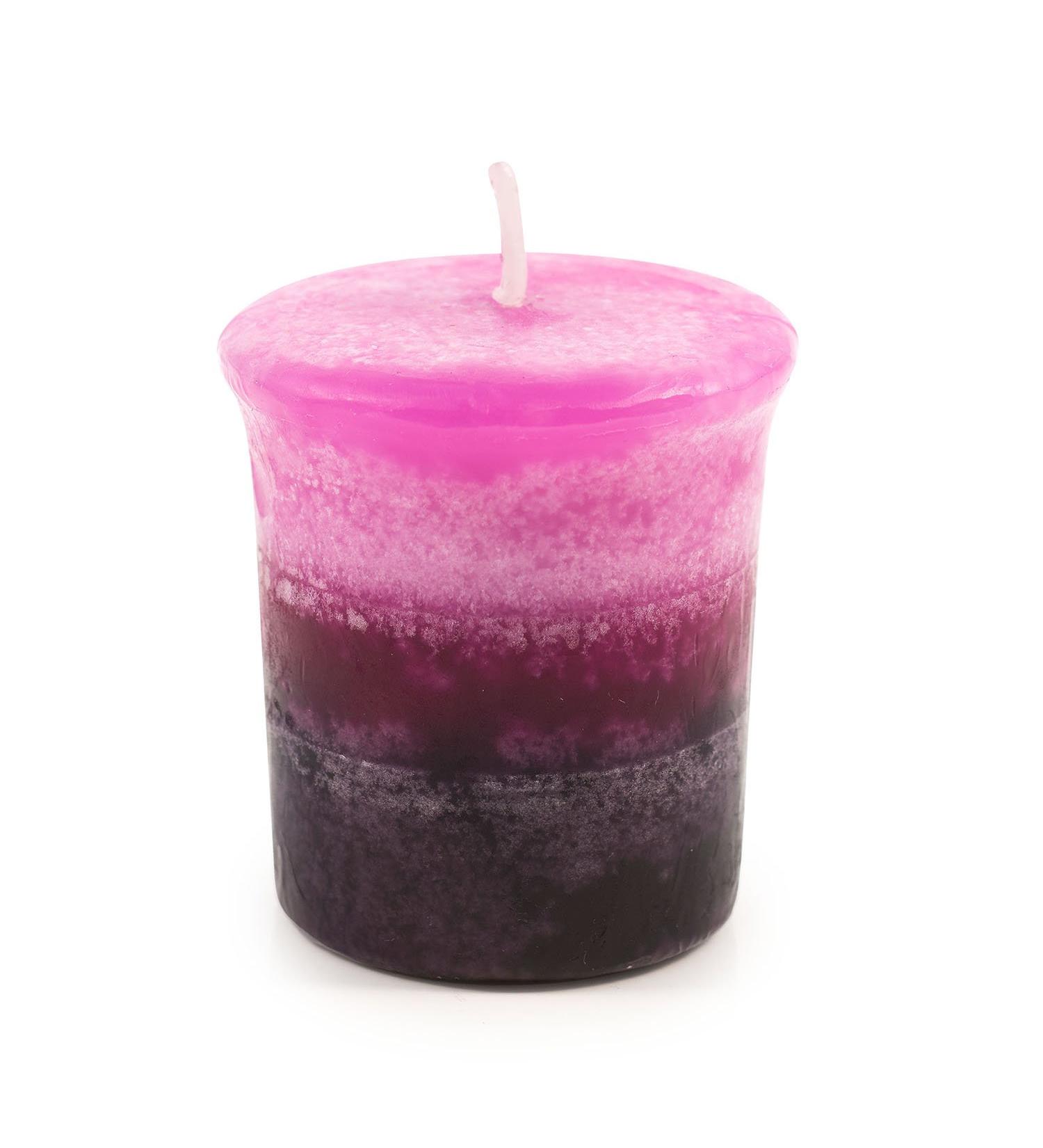Pajoma fragrance votive candle 55 g Roses & Berries |Marble votive candle burning time approx. 17 hours - height 5 cm 4 cm |Premium quality Roses-Berries 1