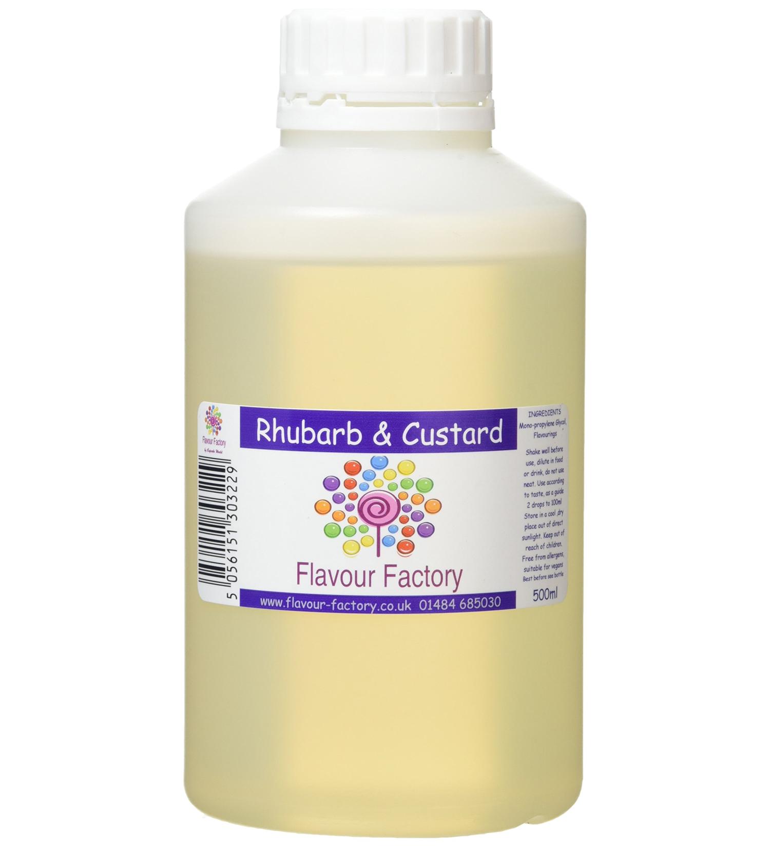 Flavour Factory Intense Food Flavouring Rhubarb & Custard 500ml - Buy Online on SooperMarket.com