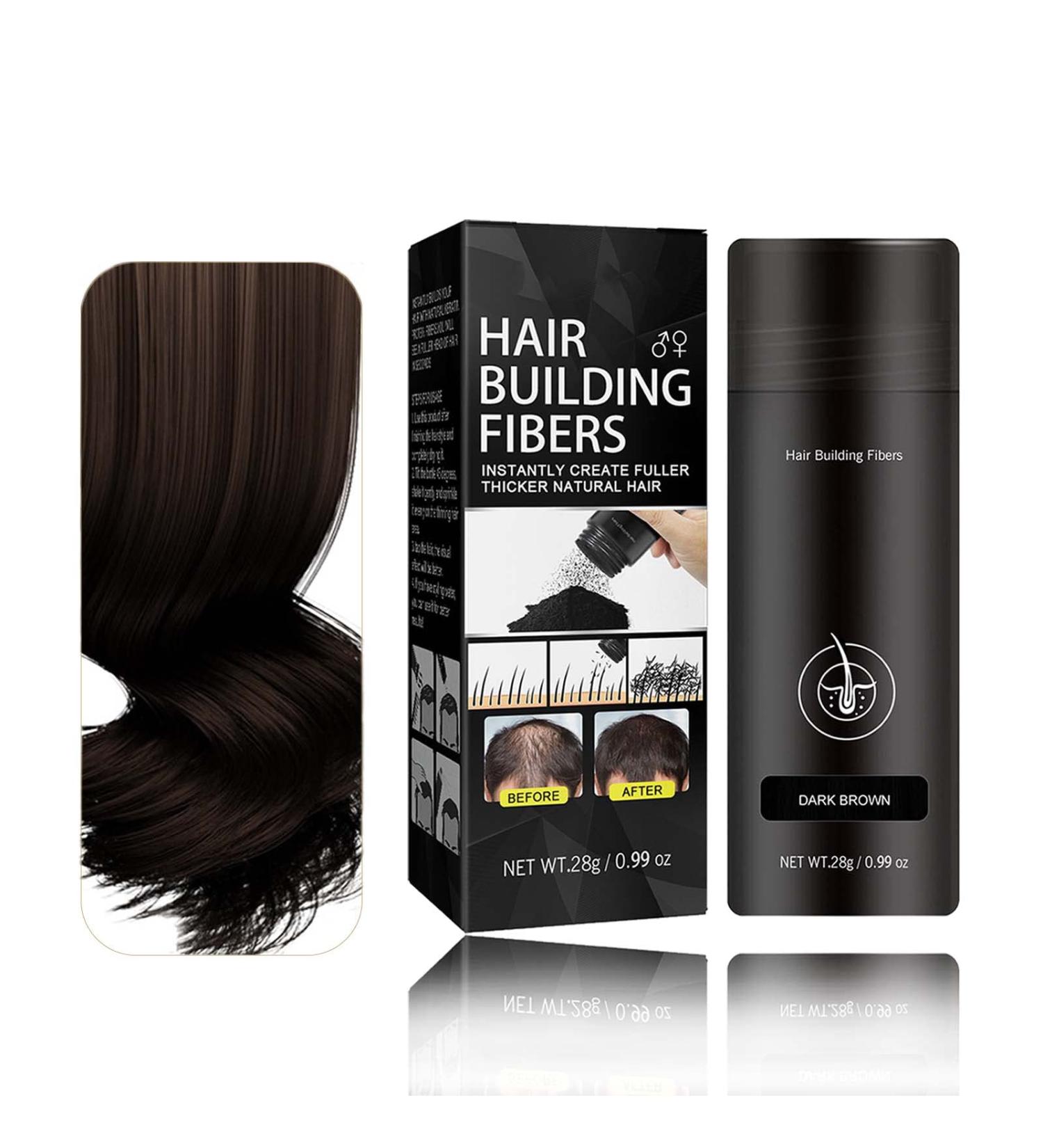 Hair Fibres Dark Brown Hair Volume Powder Natural Formula Hair Thickening Spray Hair Loss Treatment for Men & Women Instantly Conceals Hair Loss Unisex Hair Building Fibres for Bald Spots - Buy Online on SooperMarket.com