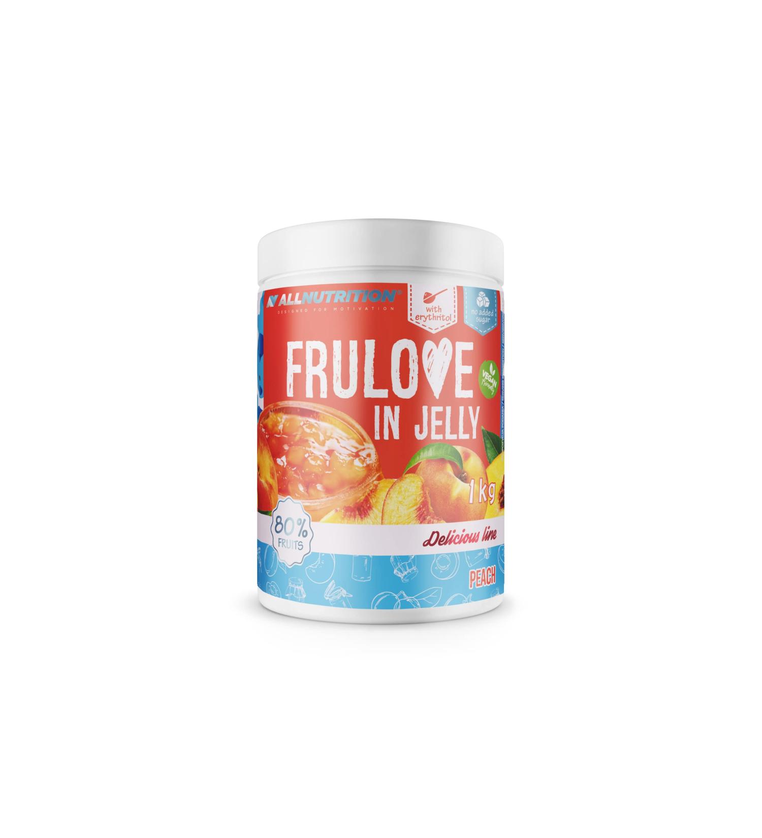 ALLNUTRITION Sugar Free Peach Jam - 1000g Vegan-Friendly Low Calorie Spread - Buy Online on SooperMarket.com