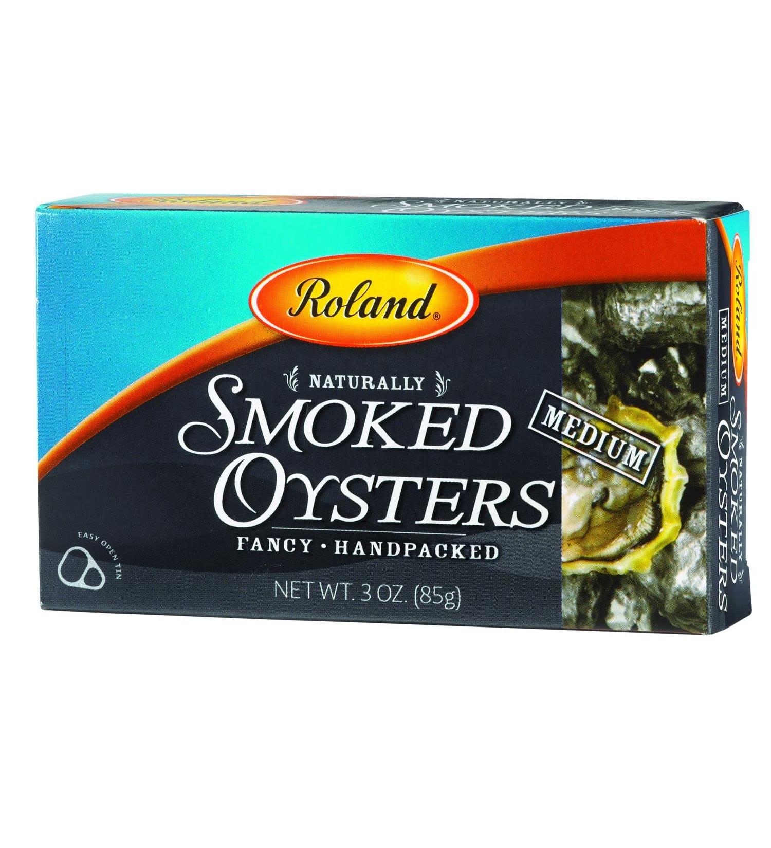 Roland Foods Smoked Medium Oysters in Oil - Wild Caught - 3 oz (Pack of 1) - Buy Online on SooperMarket.com