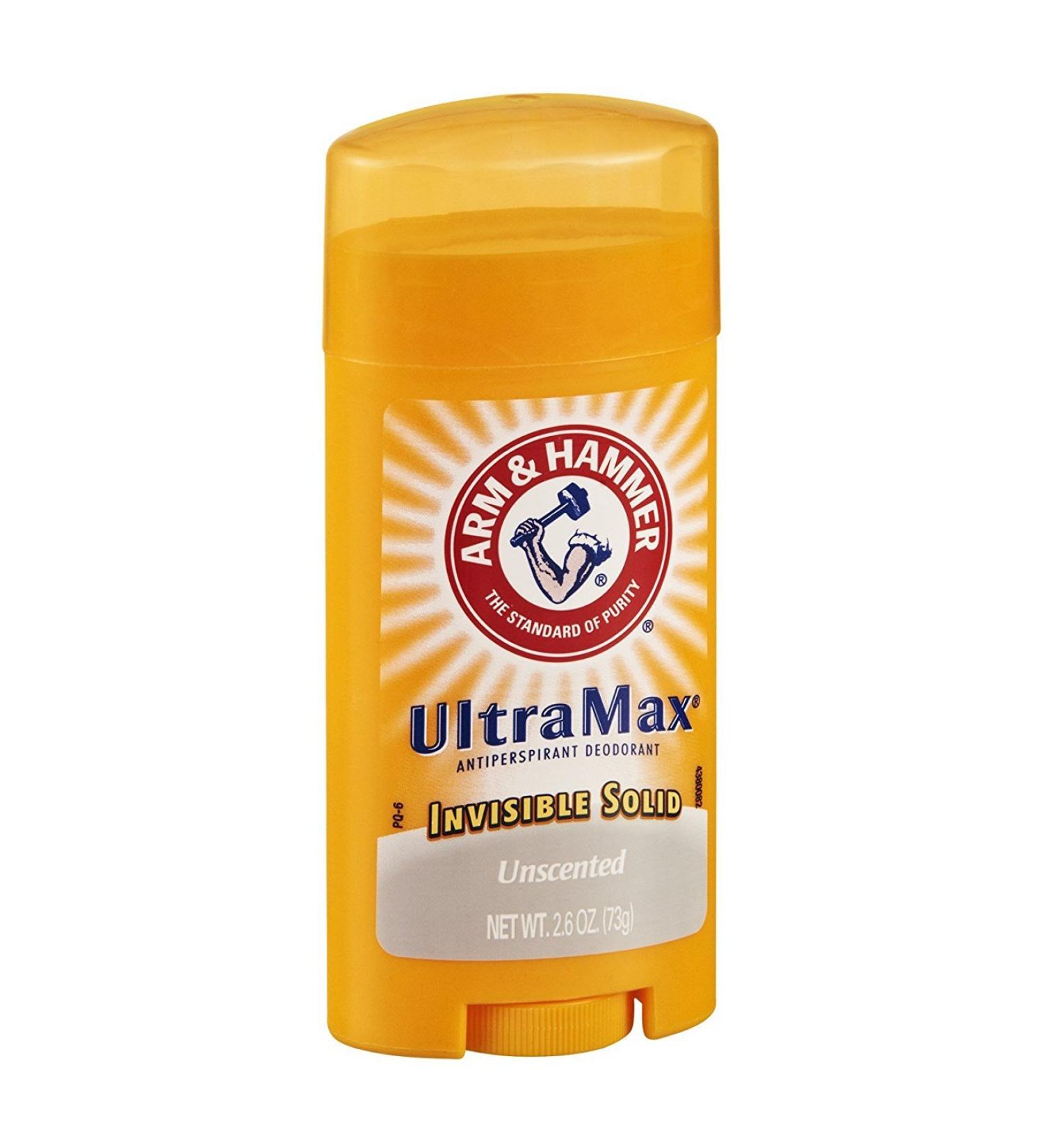 ARM & HAMMER ULTRAMAX Anti-Perspirant Deodorant Solid Unscented 2.60 oz (Pack of 12)