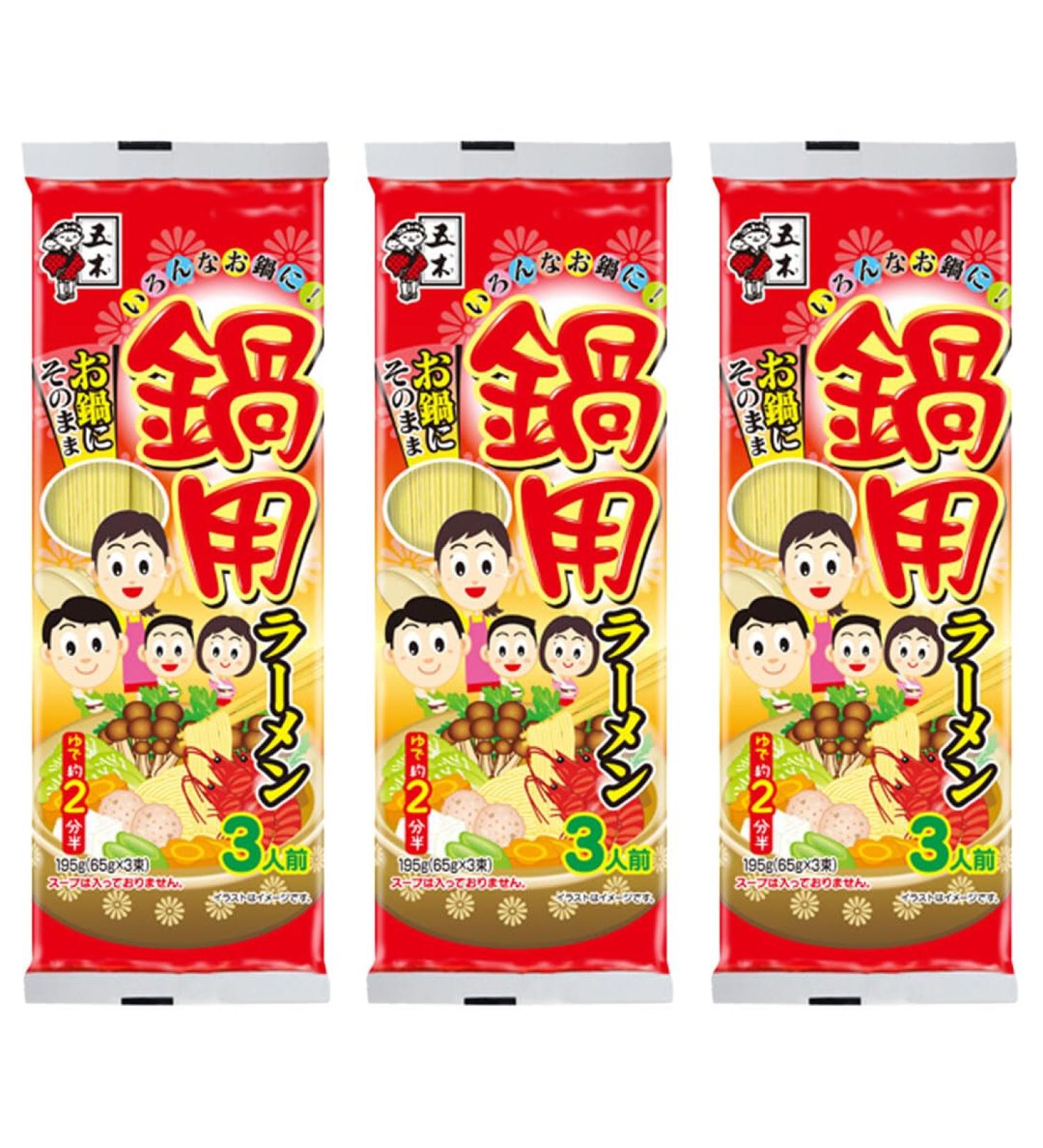 Itsuki Japanese Style Stick Type Ramen For Pot (3 Servings) 195g (Pack of 3) - Buy Online on SooperMarket.com