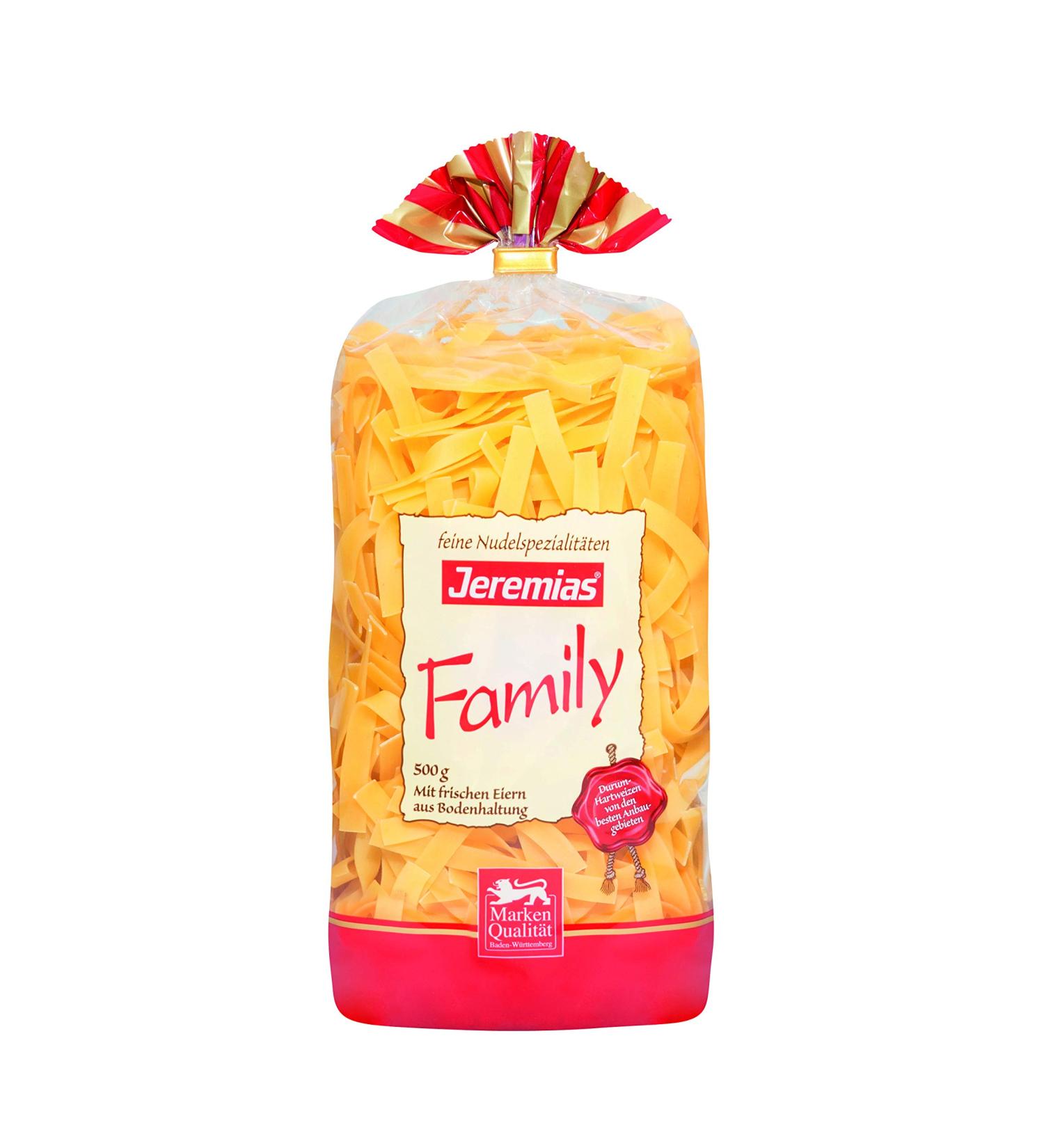 Buy Jeremias Ribbon Noodles 8 mm - Family Fresh Egg Noodles (500g) | International Shipping Available - Buy Online on SooperMarket.com