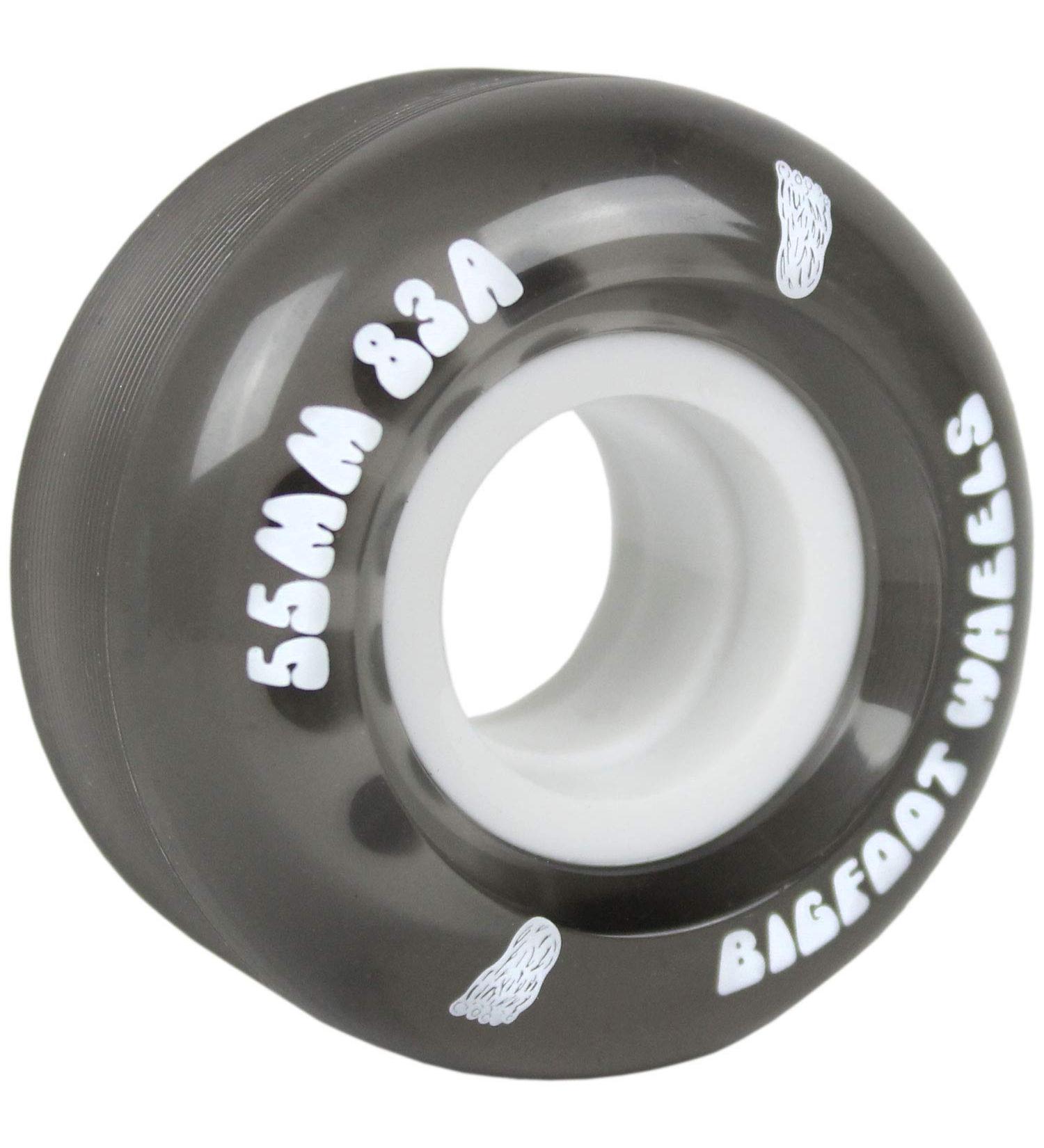 Bigfoot Skateboard Wheels 53mm 83A Soft Cruiser Filmer Wheels 53mm Black