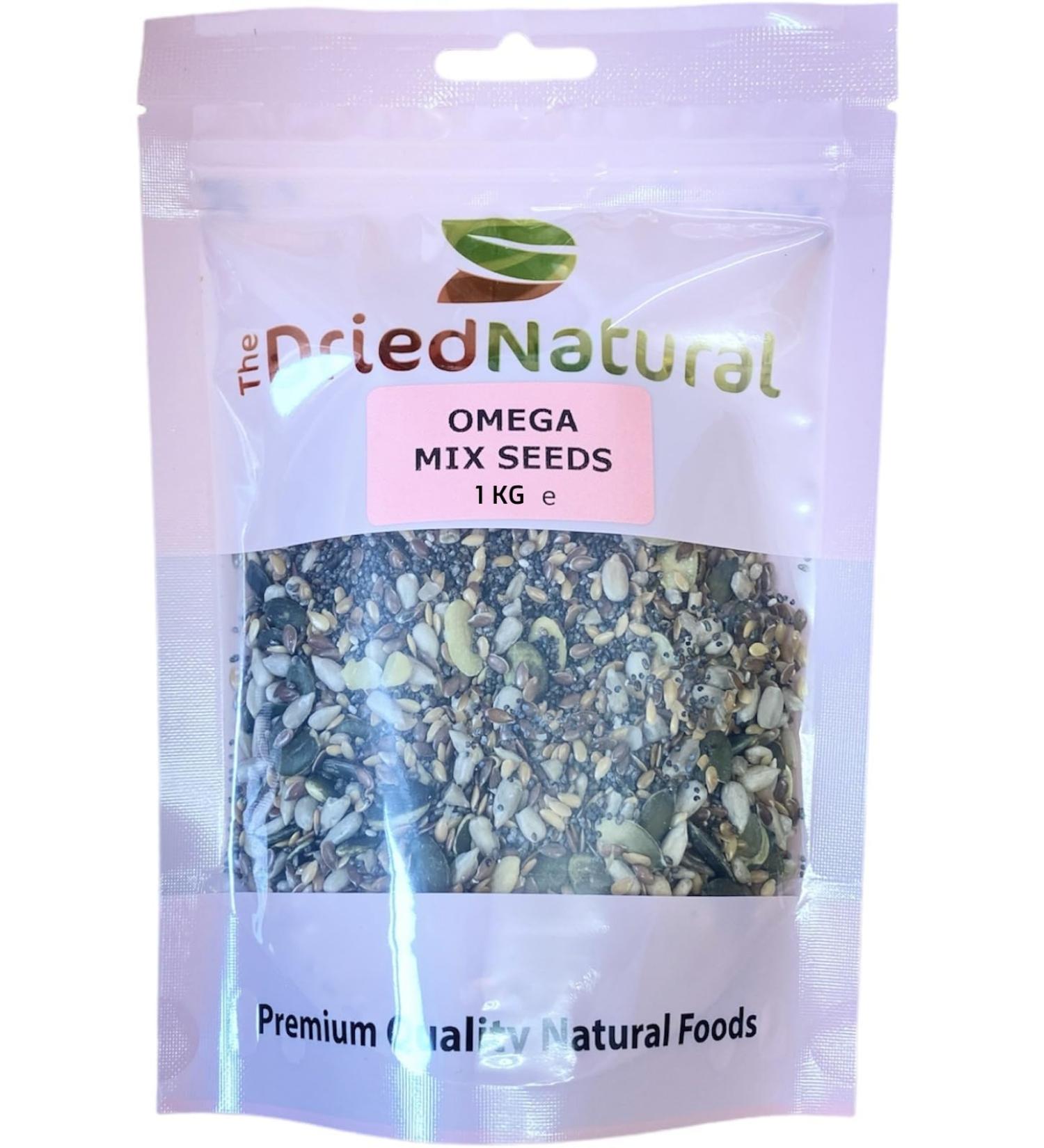 Omega Seed Mix 1 KG Premium-(A blend of 6 Nutritious Seeds) - The Dried Natural - Buy Online on SooperMarket.com