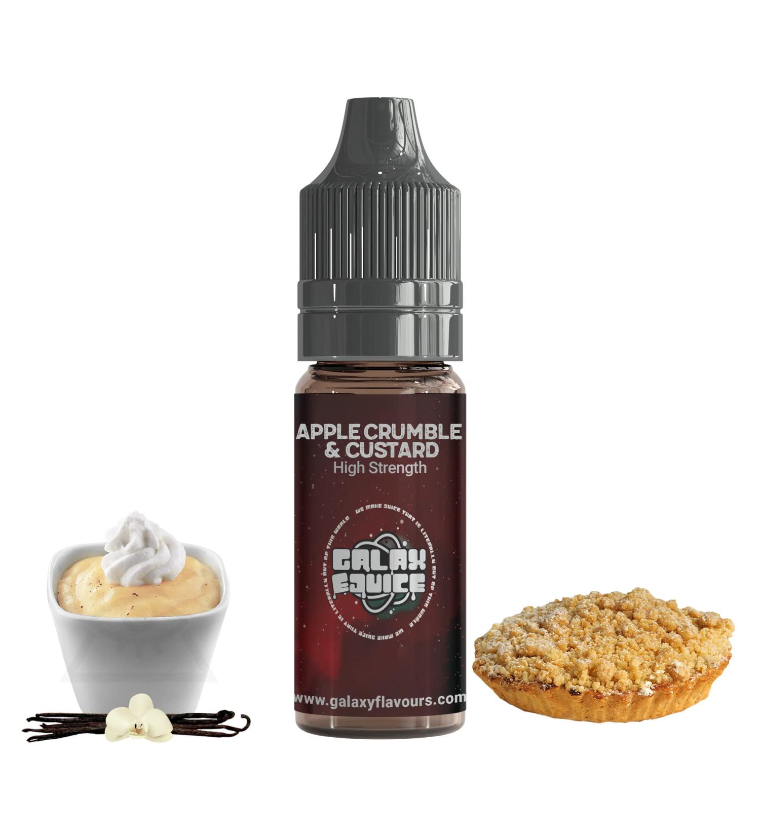 Apple Crumble and Custard High Strength Flavouring - 230+ Flavours - Galaxy Food Flavours - 10ml Bottle - Buy Online on SooperMarket.com