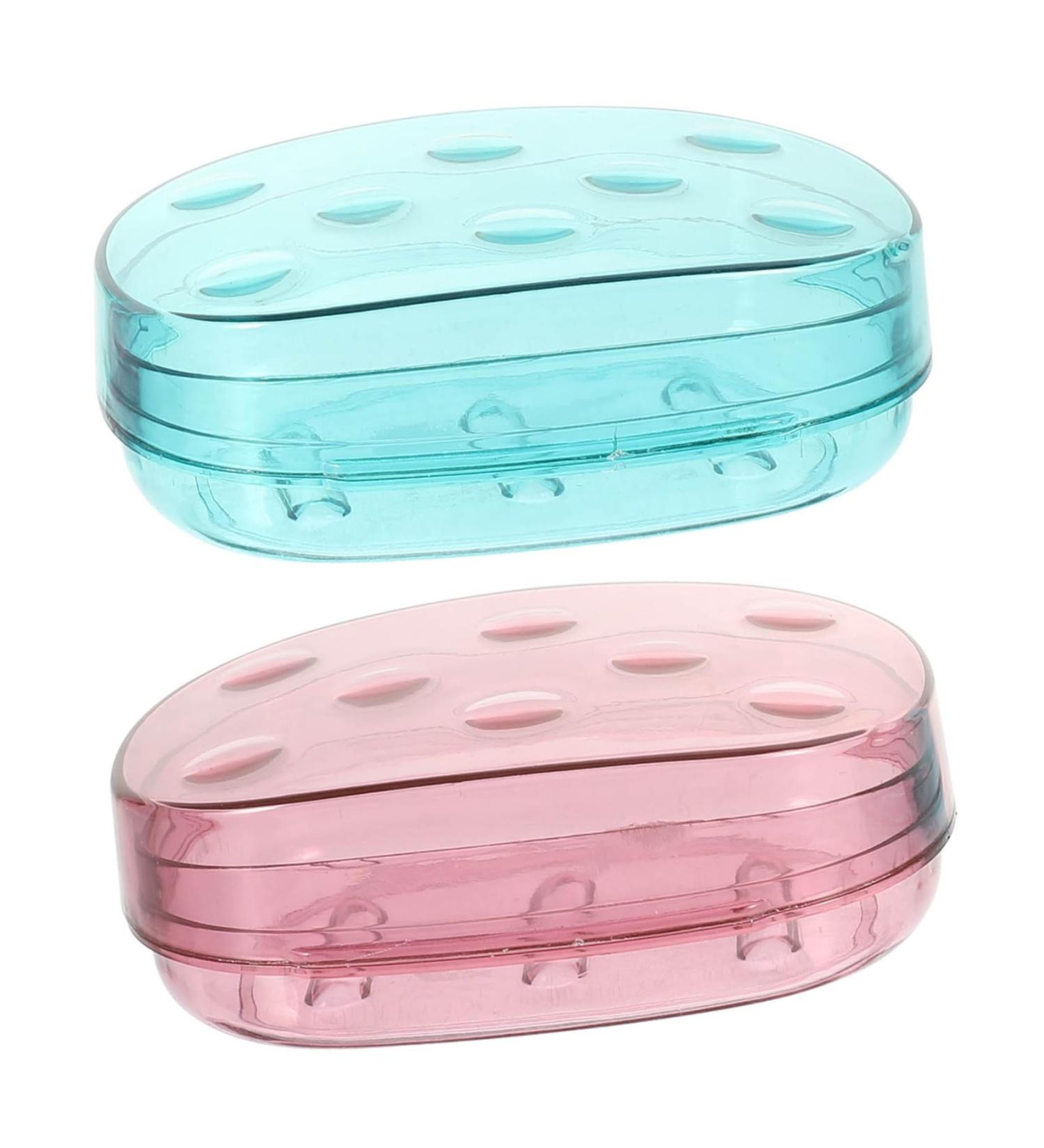 Ciieeo 2pcs Soap Dish Holder Soap Container Soap Box Portable - Buy Online on SooperMarket.com