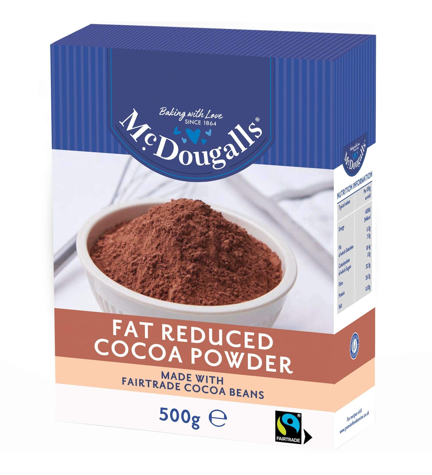 McDougalls Fat Reduced Cocoa Powder - 1x500g