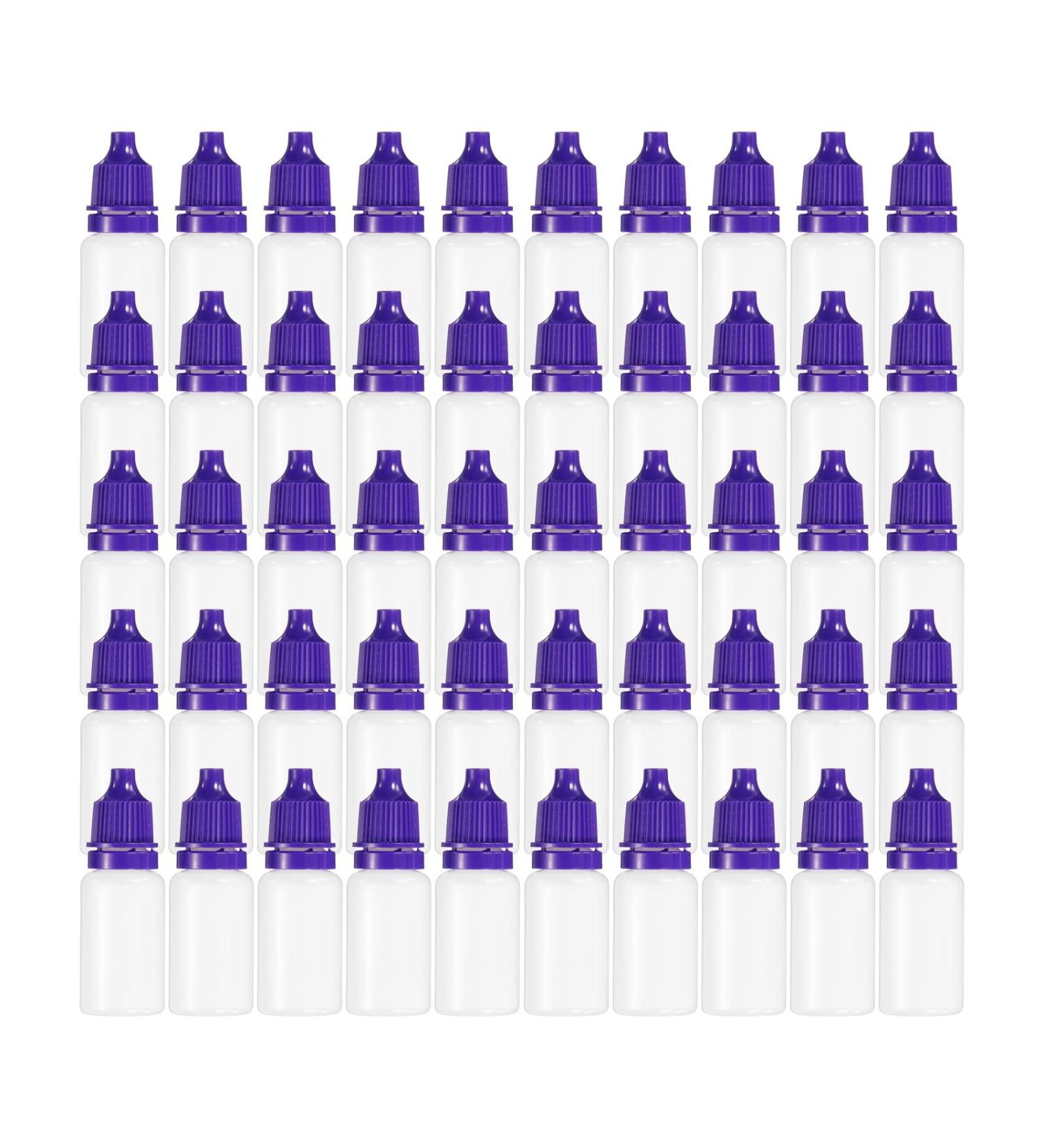 Buy PATIKIL 50 Pack 15ml Squeezable Dropper Bottles - Purple Liquids PE Vials with PP Cap | International Shipping Available - Buy Online on SooperMarket.com