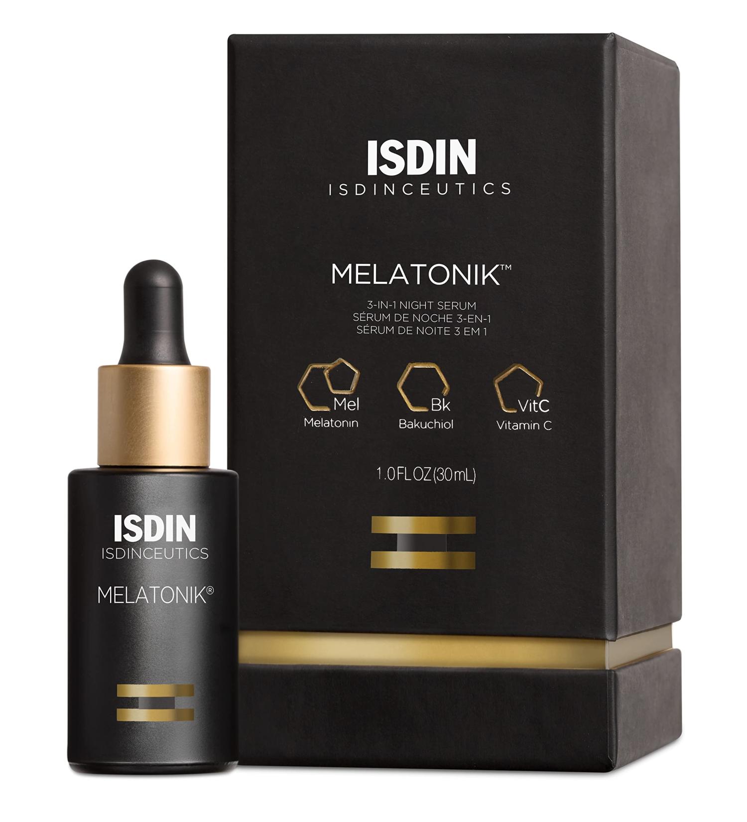 ISDIN Melatonik Overnight Recovery Serum - Anti-Aging Benefits with Melatonin, Bakuchiol & Vitamin C - Buy Online on SooperMarket.com
