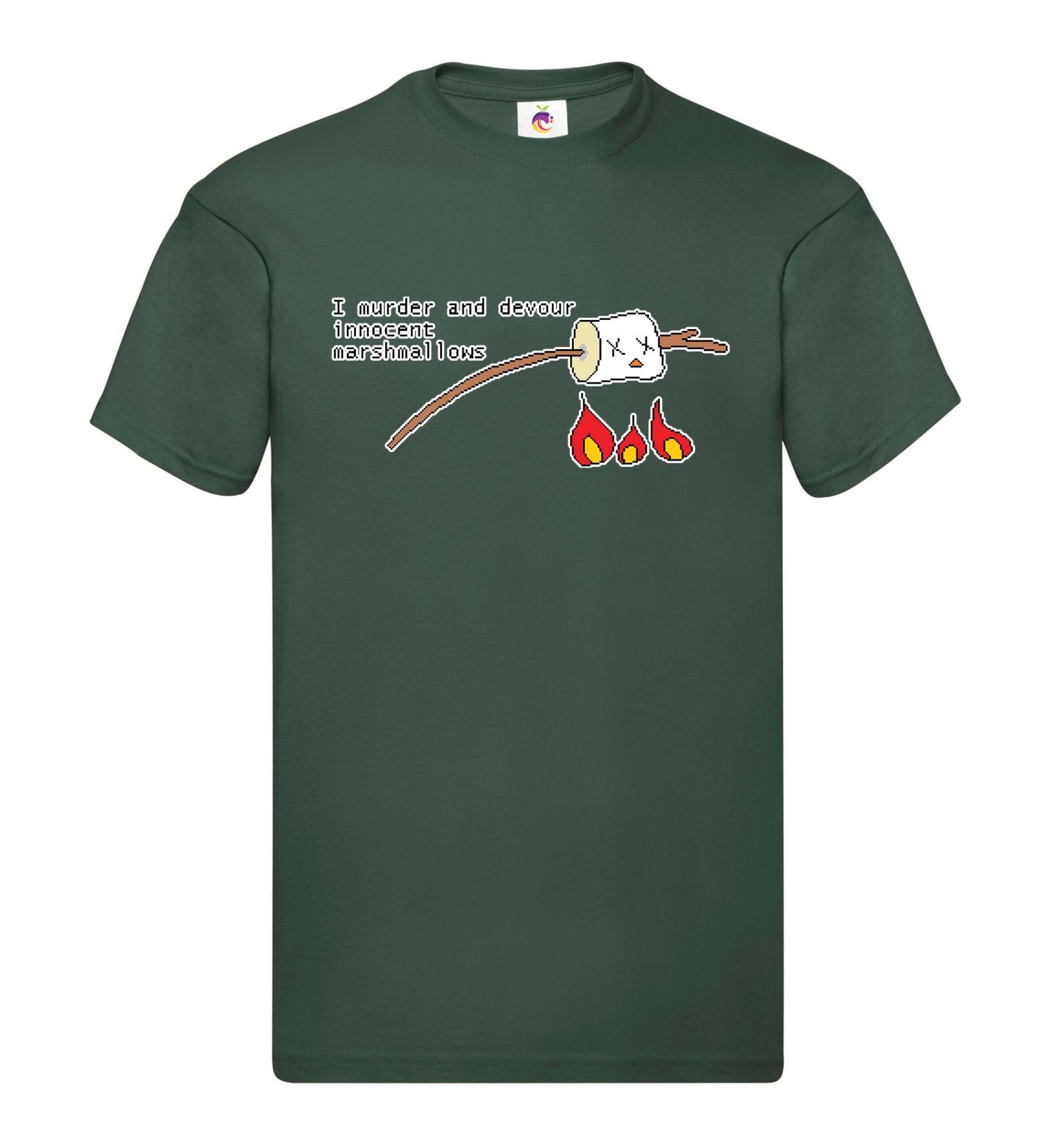 Berry Prints Men's Devour Marshmallows T-Shirt XL Bottle Green