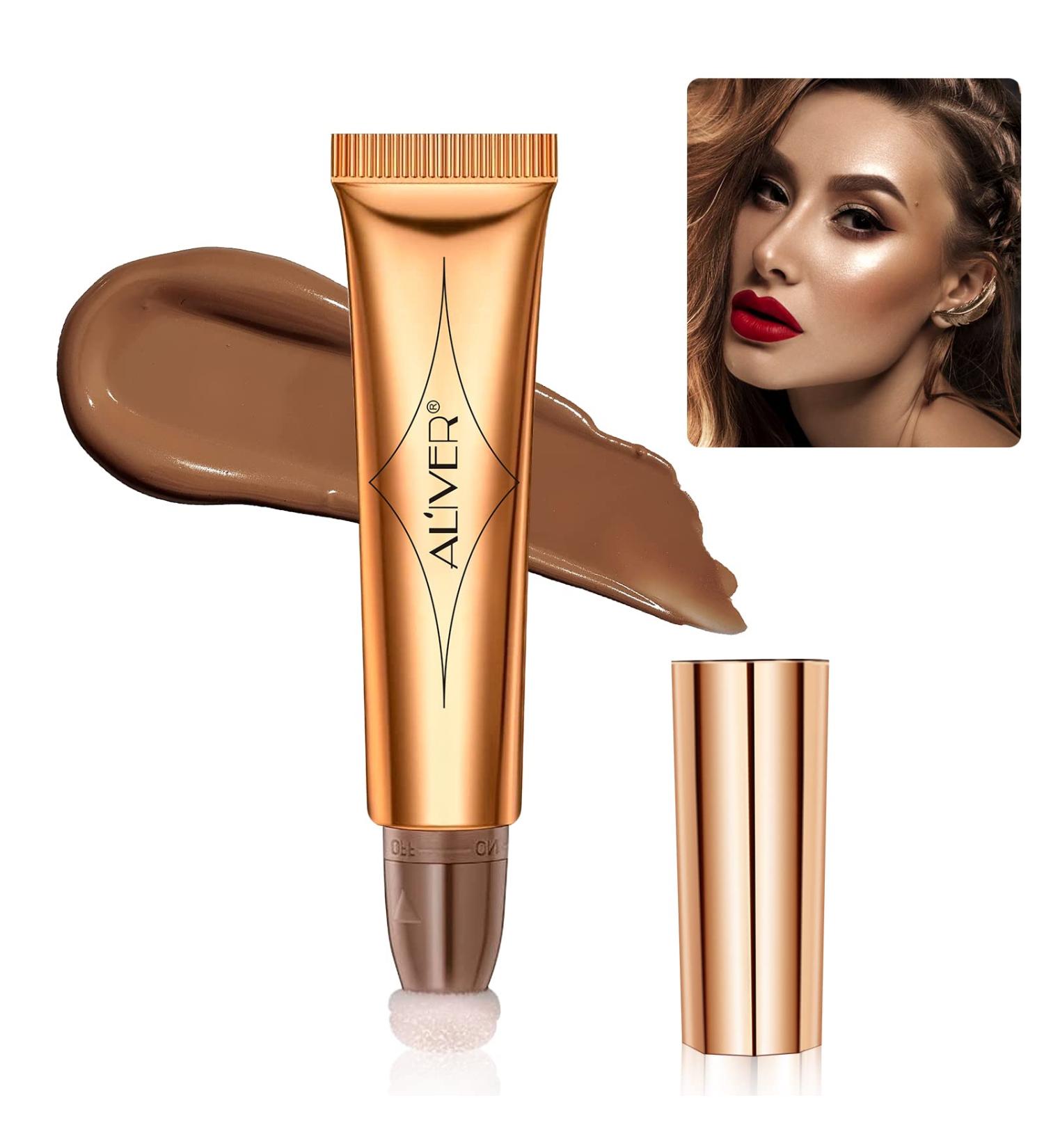 Contour Beauty Wand - Liquid Face Concealer with Cushion Applicator for Natural Matte Finish - Lightweight and Blendable Cream Contouring Stick - Cruelty-Free - 01 Contouring Pen - Buy Online on SooperMarket.com