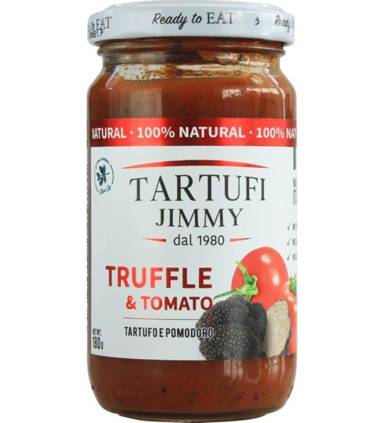 TARTUFI JIMMY Truffle & Tomato Sauce 180g - Buy Online on SooperMarket.com