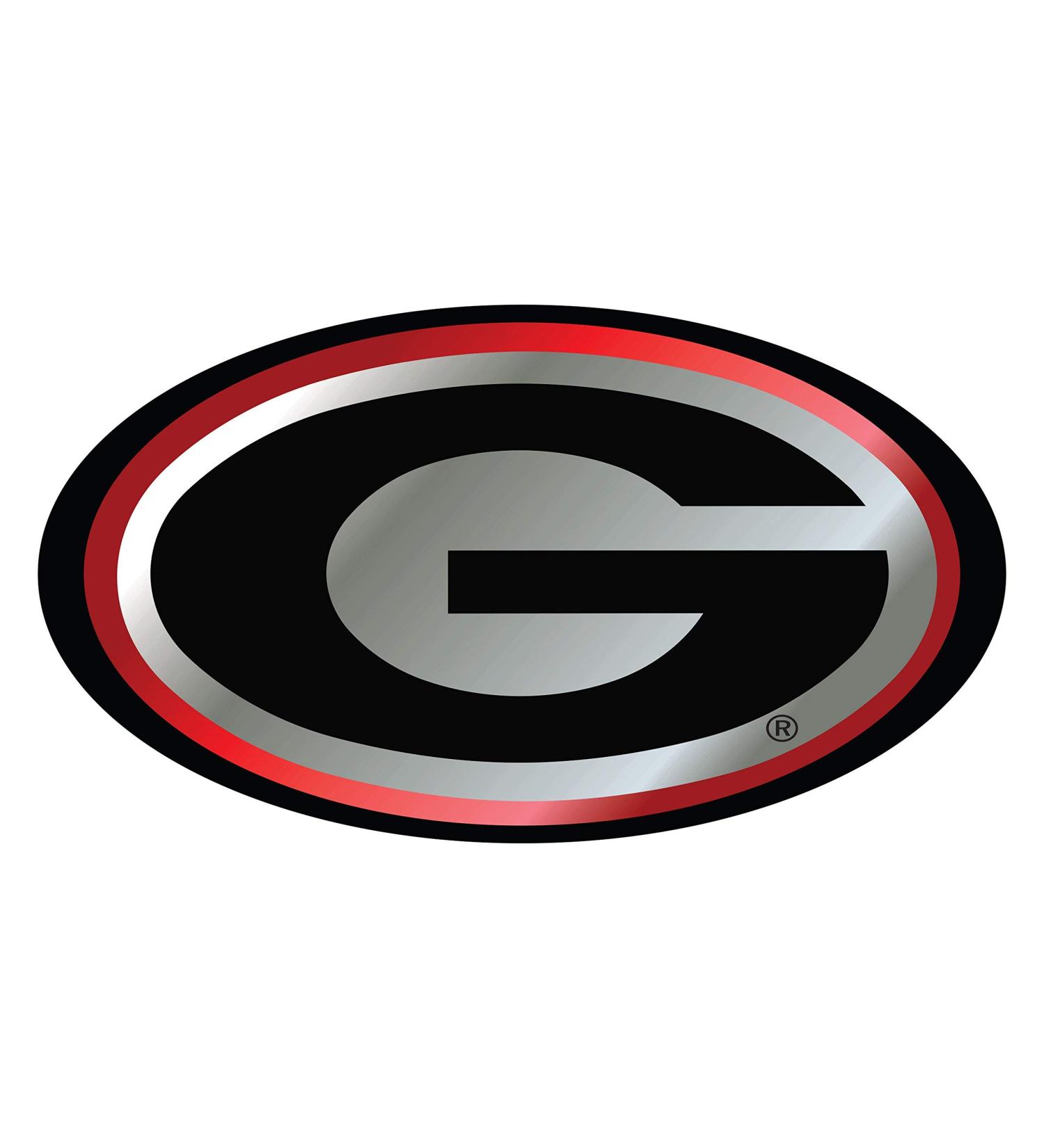 UGA GEORGIA BULLDOGS Mirrored Hitch Receiver Cover
