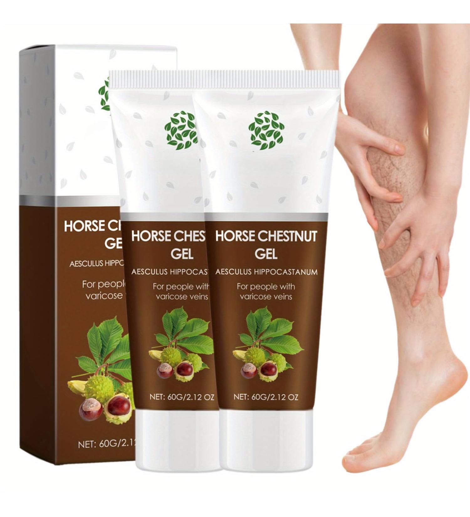 Buy Horse Chestnut Gel for Varicose Veins - Soothing Leg Cream for Circulation & Spider Vein Relief - Buy Online on SooperMarket.com