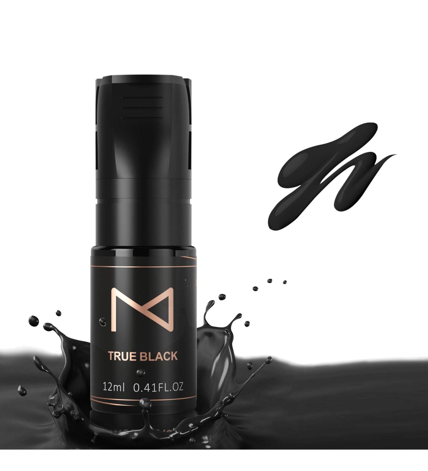 Mellie Microblading M Cosmetic LIQUID Pigment 12ml for Eyebrows - True Black - Medical Grade - Professionals Only - Buy Online on SooperMarket.com