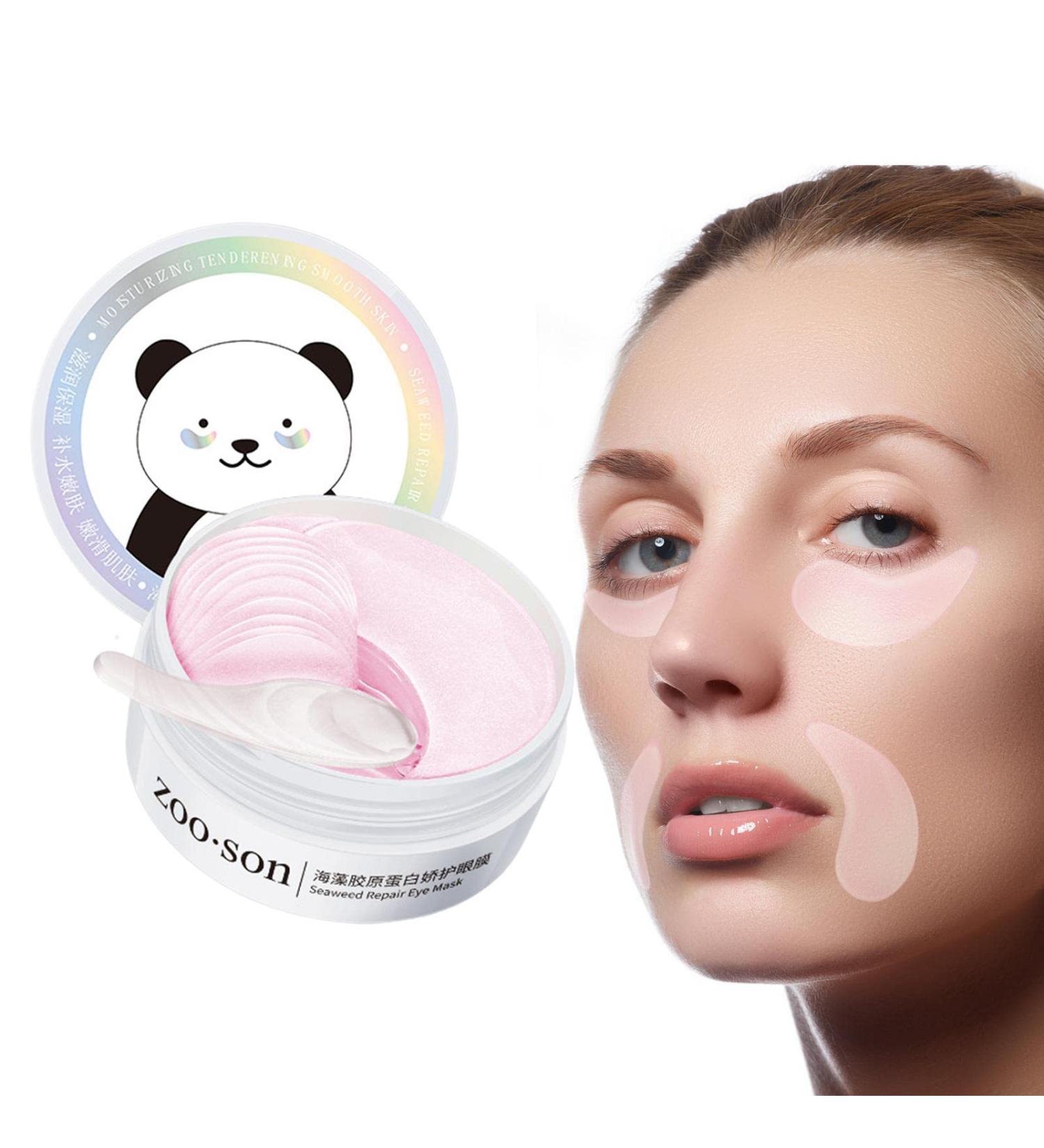 Rben 60 Pieces Under Eye Gel Treatment Pads - Natural Care for Dark Circles & Swelling | Refreshing Eye Care Stickers - Buy Online on SooperMarket.com