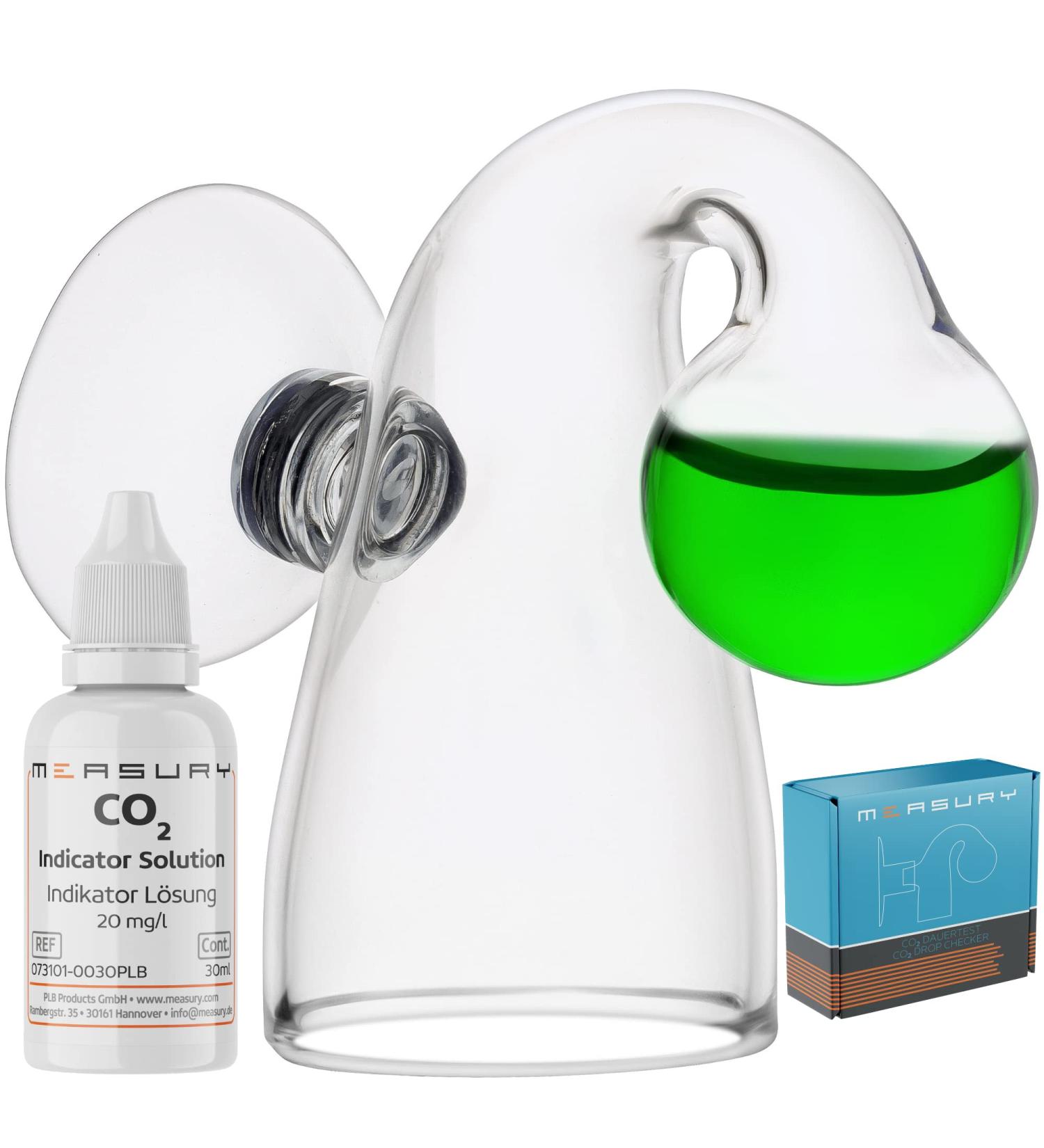 Measury CO2 Continuous Test Aquarium - Accurate 30 ml Drop Checker & Tester for 20 mg/l CO2 Levels - Buy Online on SooperMarket.com