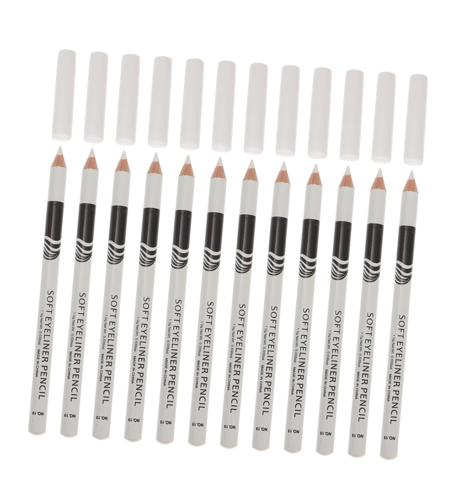 PLAFOPE 12pcs Lying Silkworm Eyeliner Cosmetics Pencils Highlighter Eyeliner Pencils Eyeliners White Powder - Buy Online on SooperMarket.com