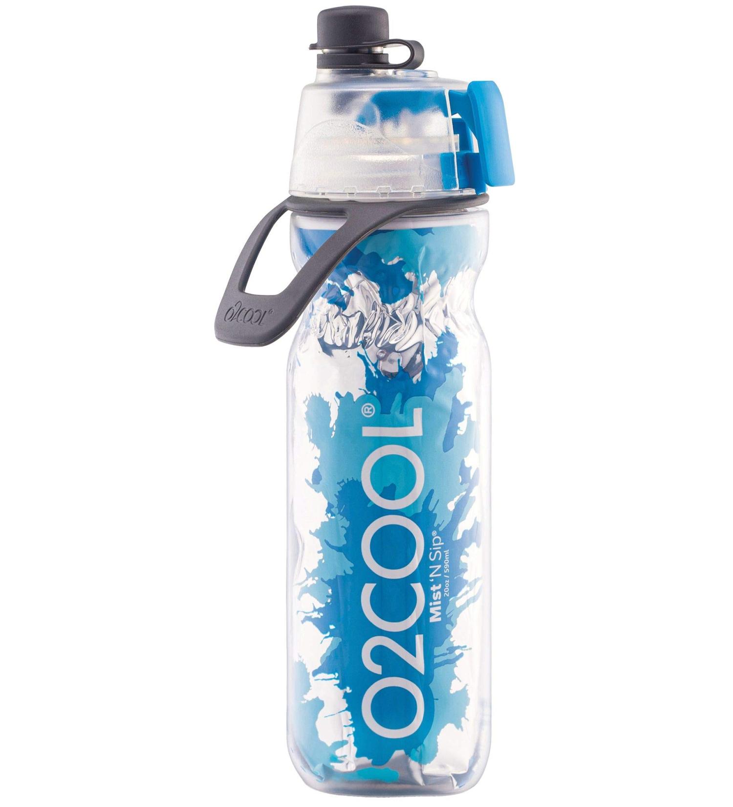 O2COOL Mist 'N Sip 2-in-1 Misting Water Bottle - 20 oz (Splash Blue) - Buy Online on SooperMarket.com
