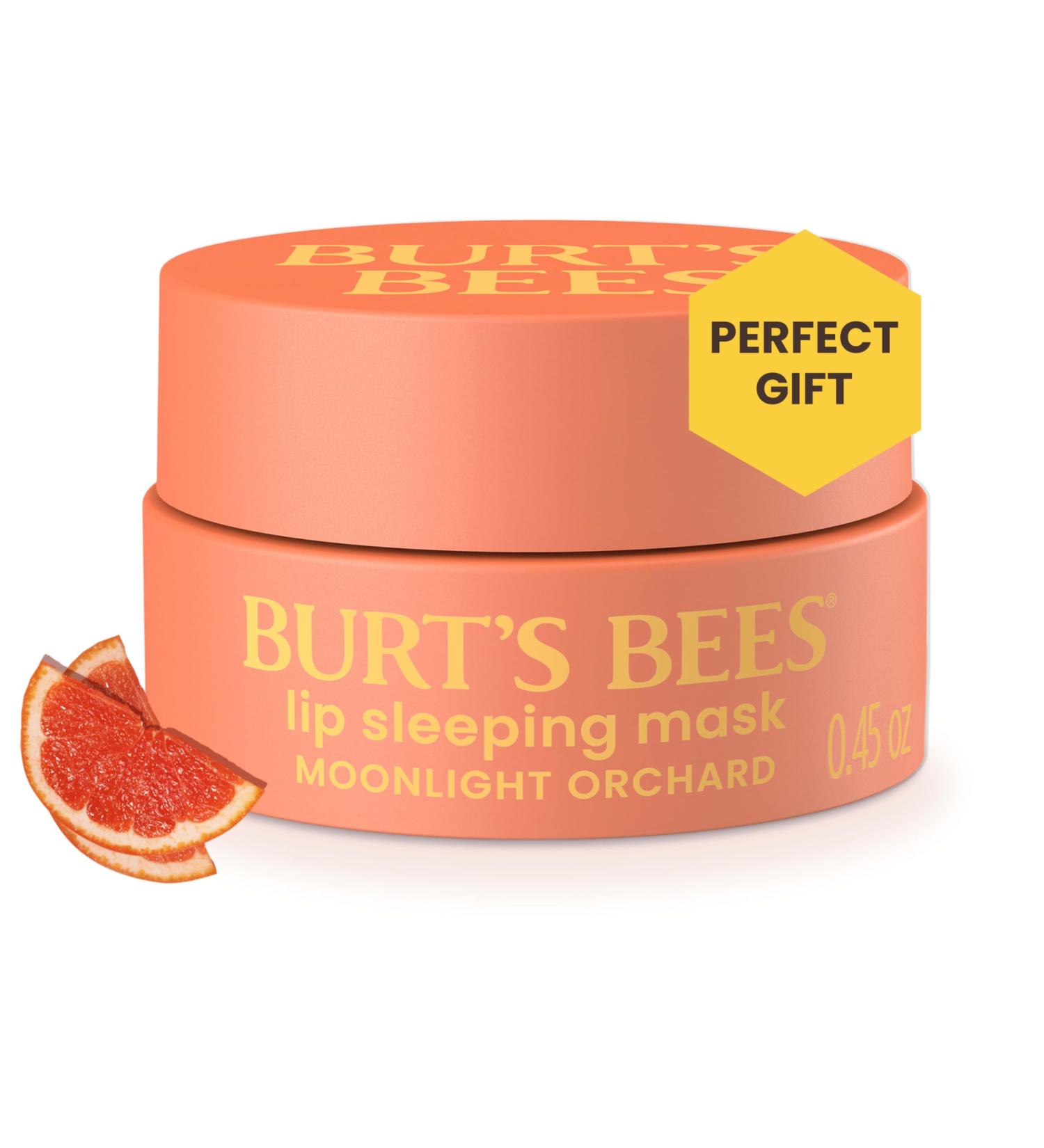 Burt s Bees Moonlight Orchard Lip Sleeping Mask - Hydrating Overnight Lip Treatment & Stocking Stuffer Gift | Hyaluronic Acid & Squalane - 0.45 oz - Buy Online on SooperMarket.com