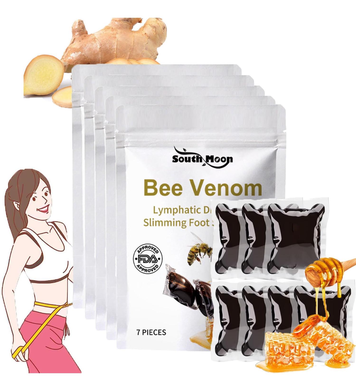 Lukmlca Bee Venom Foot Soak Lukmlca Bee Venom Lymphatic Drainage & S_li_mming Foot Soak Beads Natural Herbal Bee Foot Soak Beads Lukmlca Bee Venom Lymphatic Drainage Foot Soak (5Bag) - Buy Online on SooperMarket.com