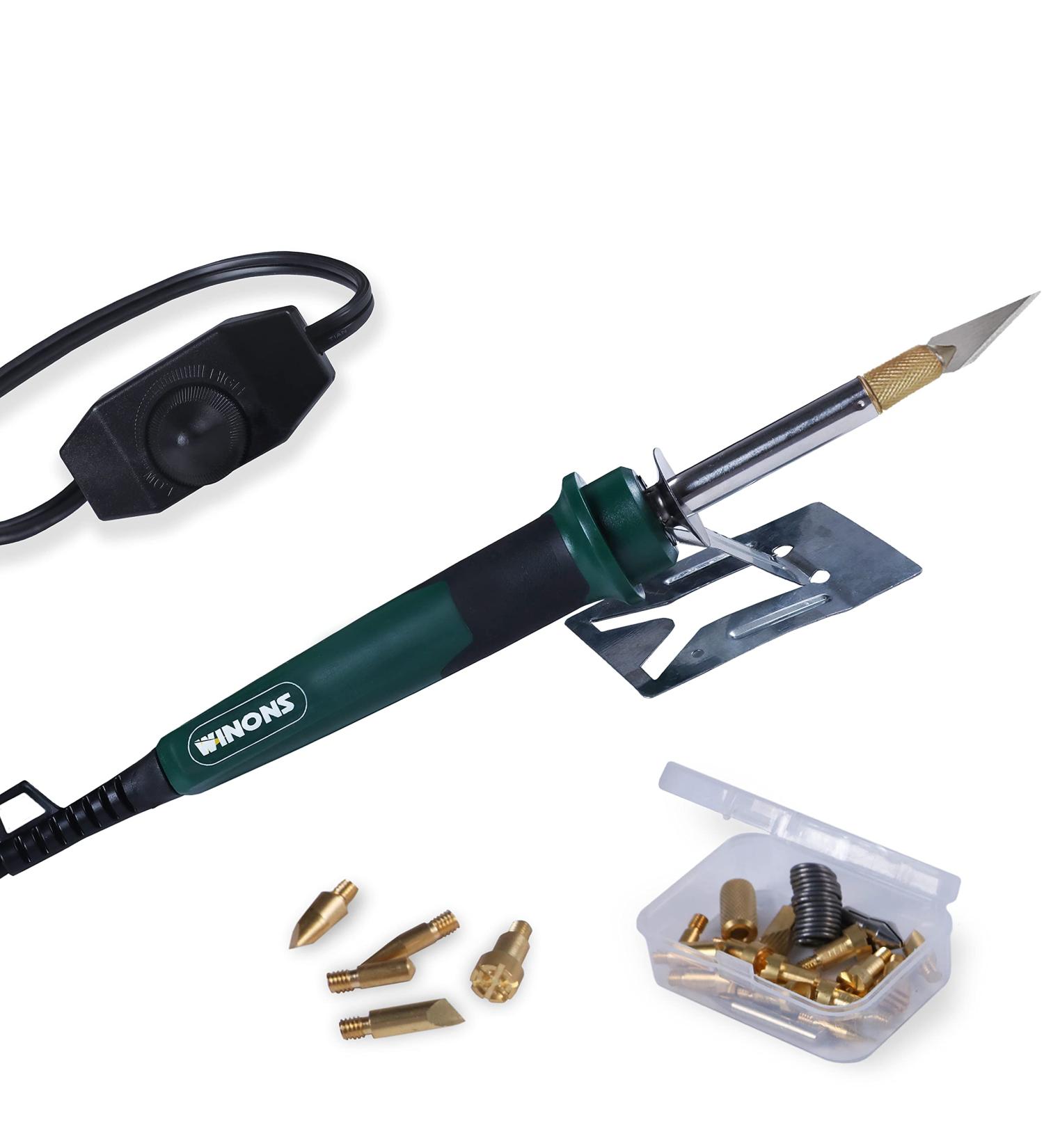 WINONS Hot Knife Plastic Cutter with Temperature Control (Set of 25)  WBT-0003-6 Multipurpose Stencil Cutter with Soldering Iron and Wood Burning Tips - Buy Online on SooperMarket.com