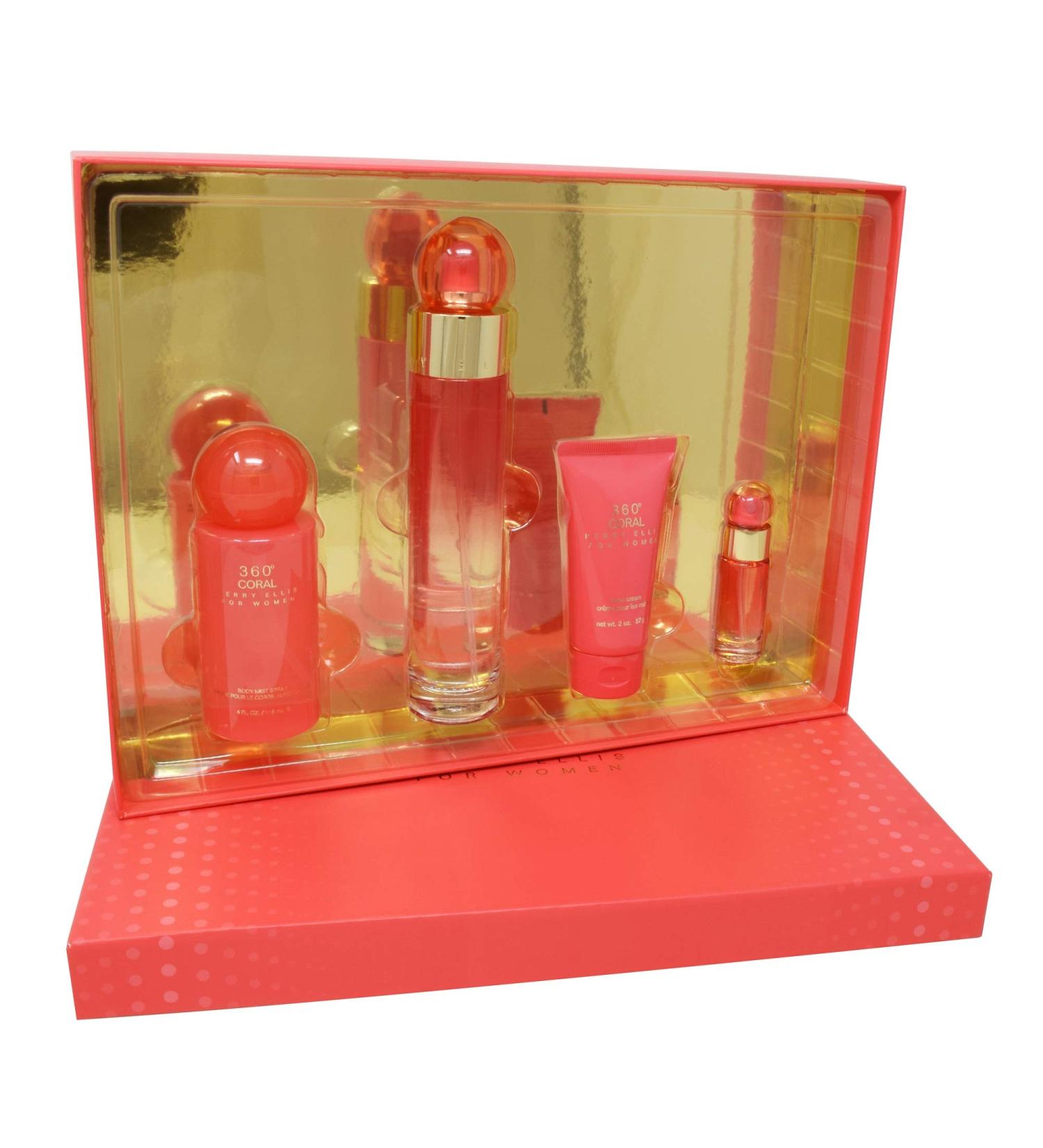 Perry Ellis Fragrances Coral 4 Piece Gift Set for Women