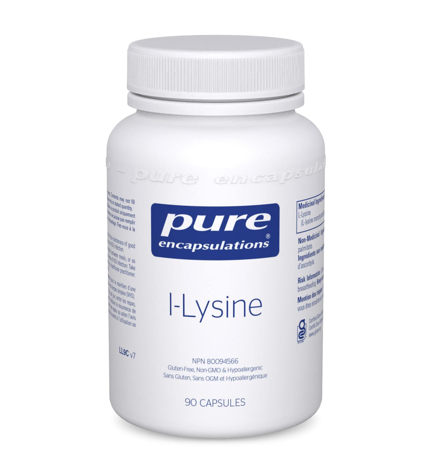 Pure Encapsulations - L-Lysine - Hypoallergenic Supplement Helps Maintain Healthy Arginine Levels and Immune Function - 90 Vegetable Capsules - Buy Online on SooperMarket.com