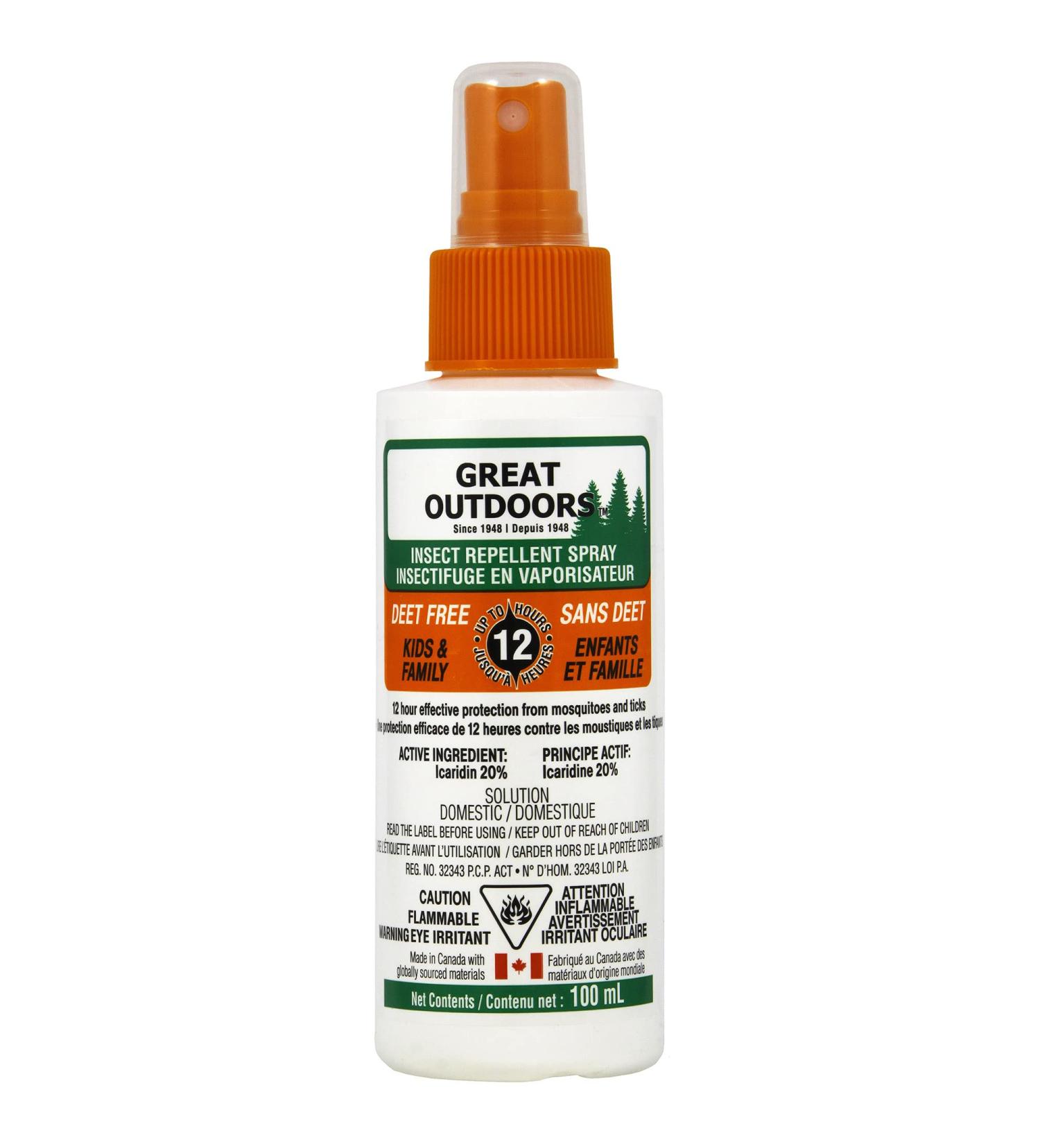 Great Outdoors Go Insect Repellent Icaridin Pump Spray 100 milliliter