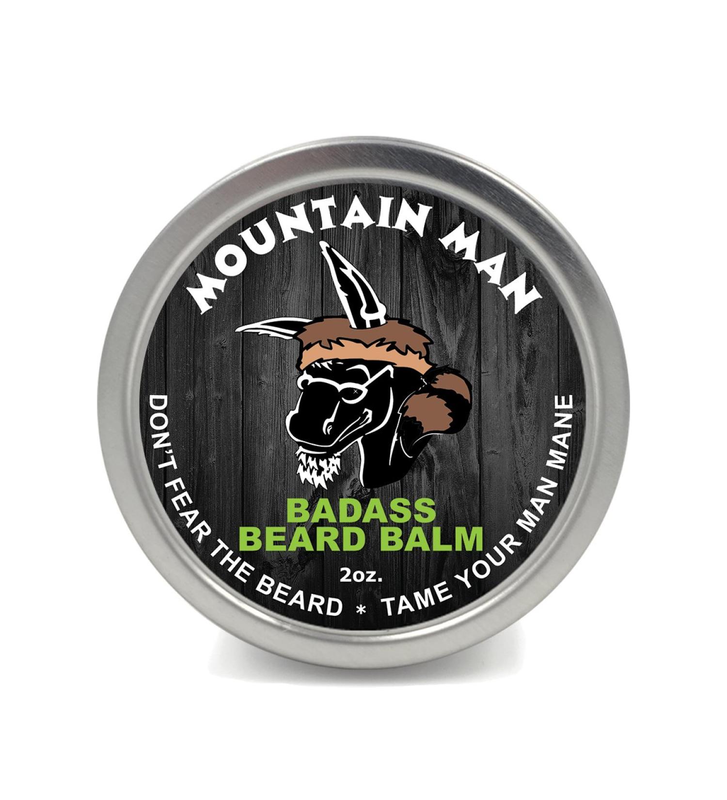 Badass Beard Care Beard Balm BergMan - Nourishing 2 oz Beard Balm for Soft Stylish Facial Hair | International Shipping Available - Buy Online on SooperMarket.com