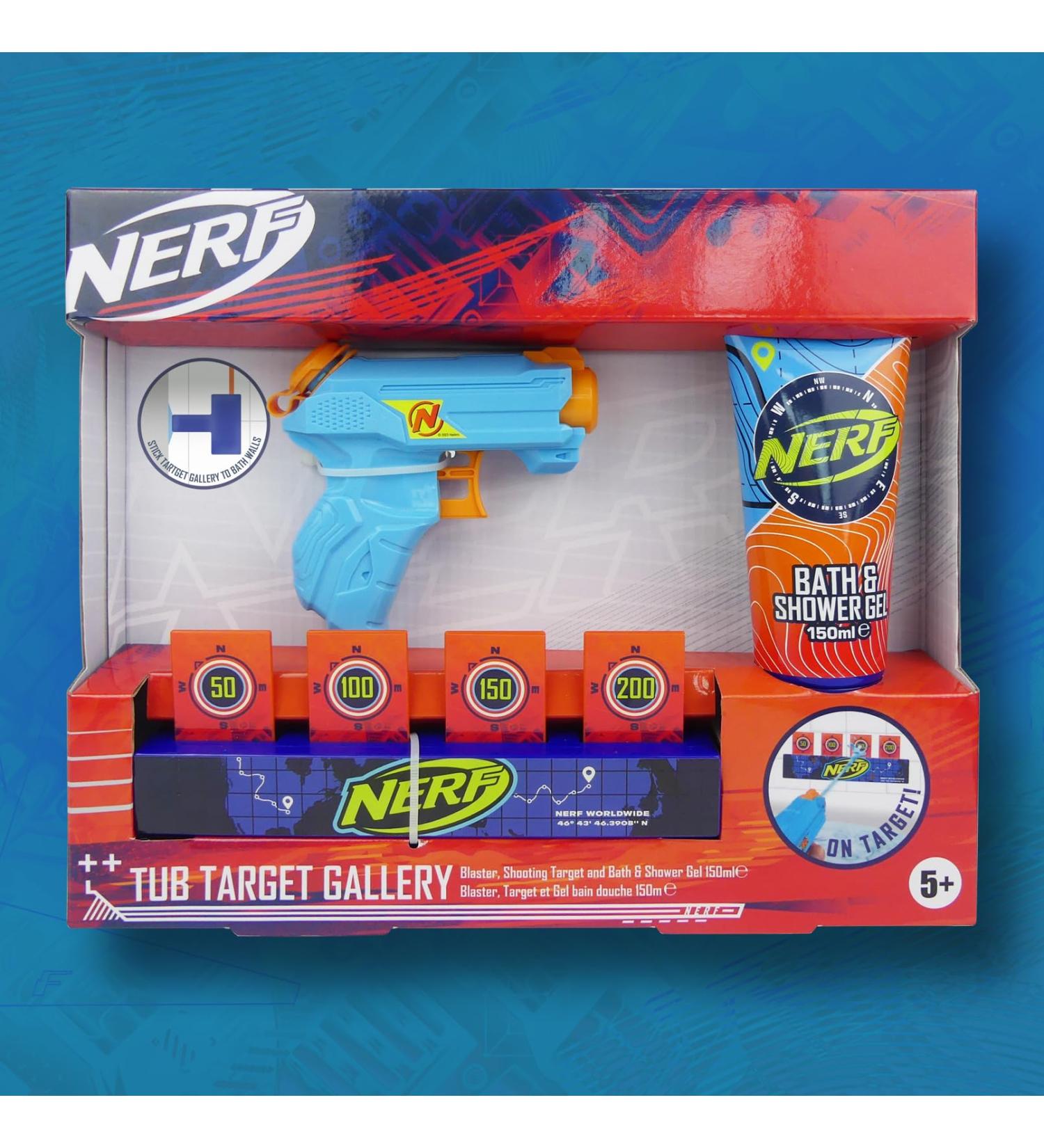 Nerf Tub Target Gallery Children's Gift Set - Nerf Blaster - Bath & Shower Gel 150ml - Bath Target - Buy Online on SooperMarket.com