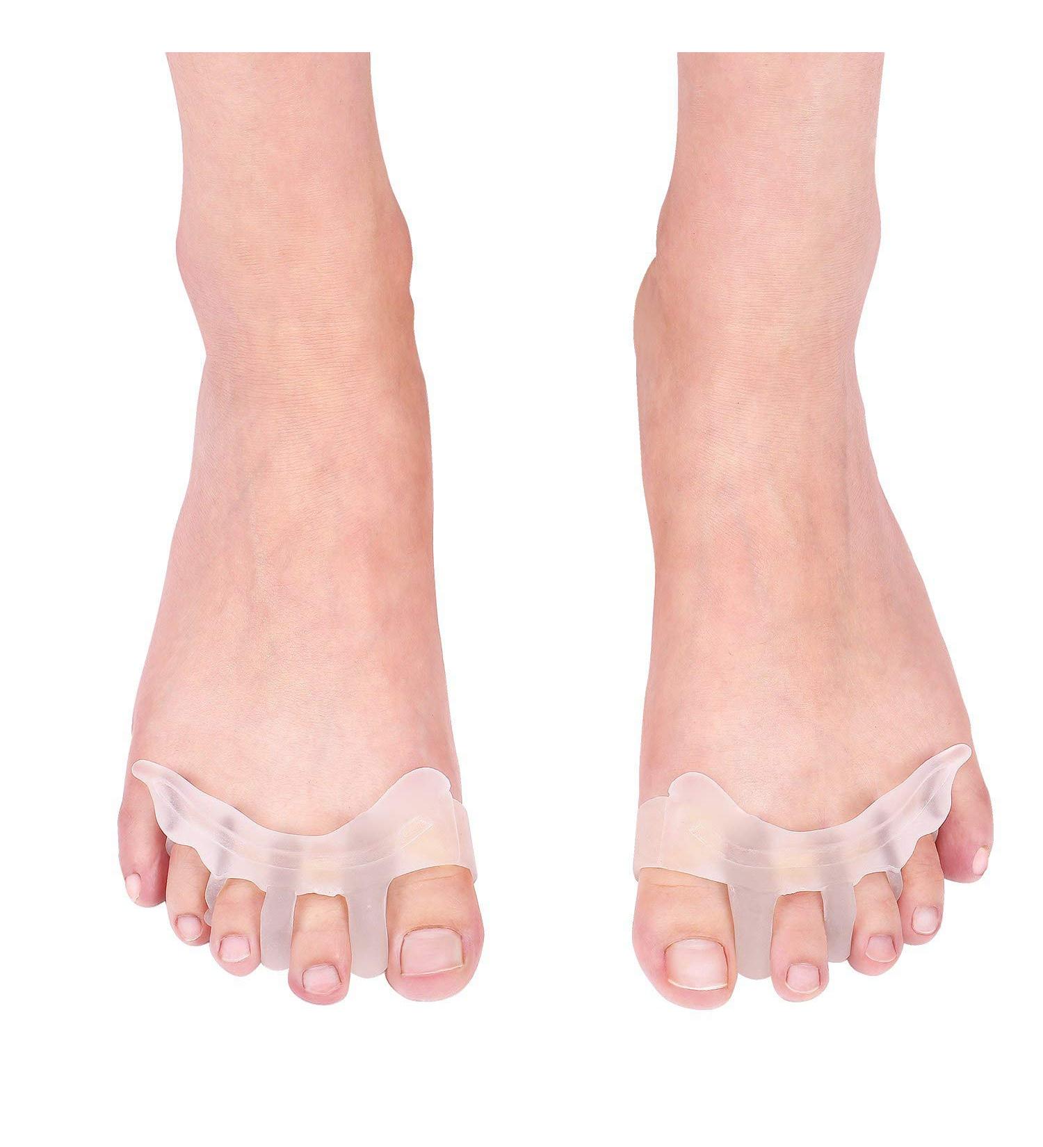HERCHR Gel Toe Separator Bunion Corrector Cushion - Universal Size Spacers for Men and Women - Buy Online on SooperMarket.com