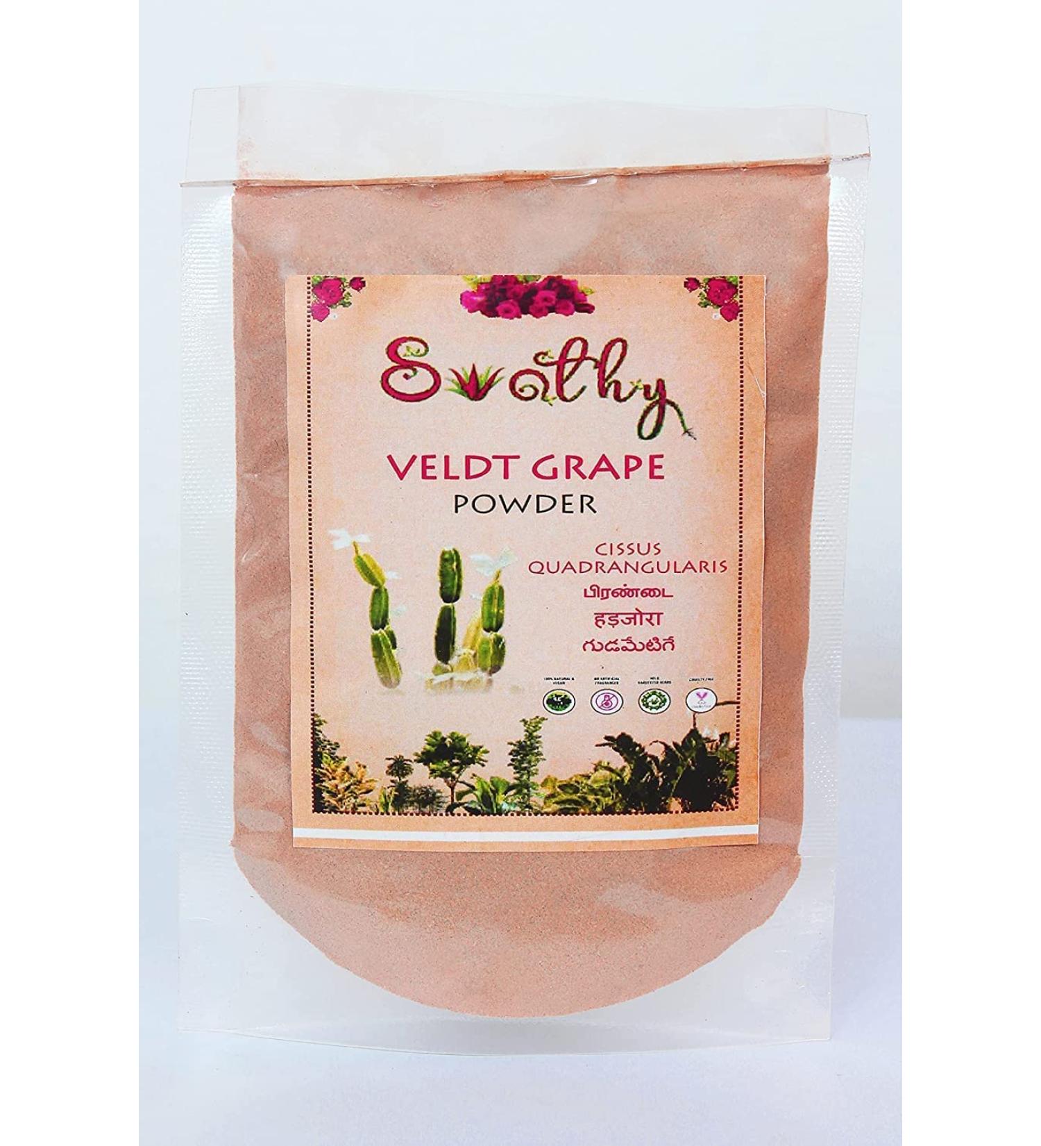 AOZA Swathy Naturals:Pirandai Powder 50g/Veldt Grape Powder/Cissus Quadrangularis/ Powder 50g