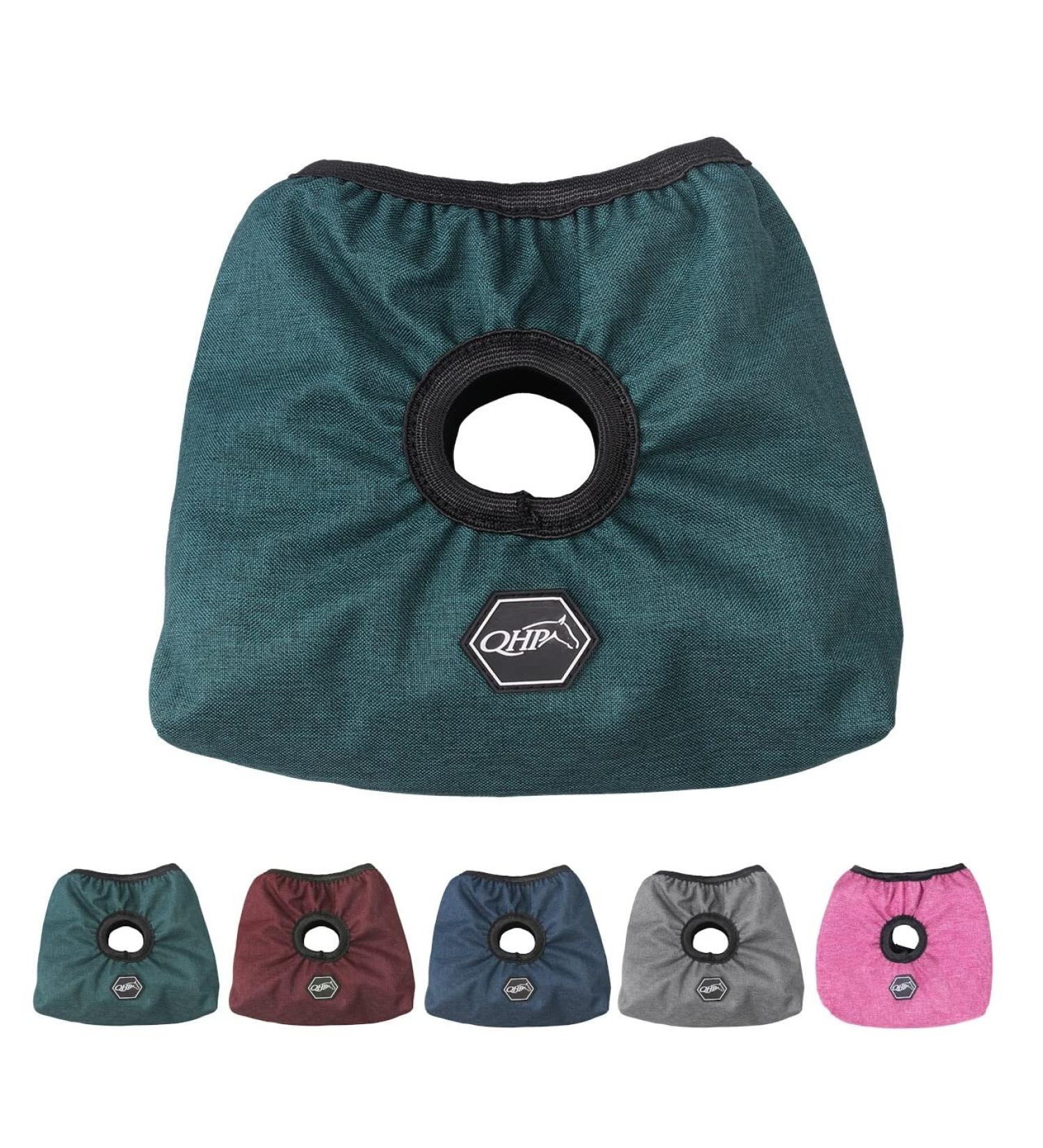 NETPROSHOP Stirrup protector with hole for straps and fleece lining to protect the saddle colour: dark green