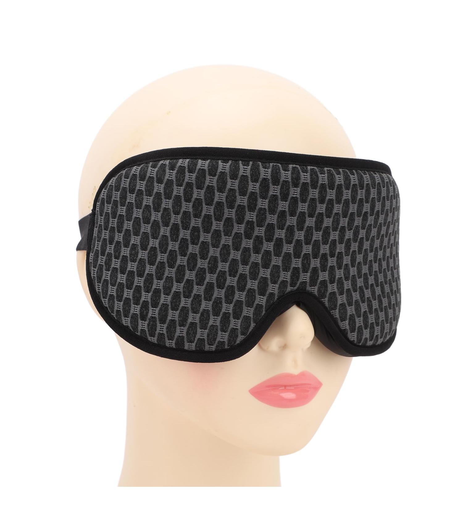 3D Contoured Sleep Eye Patch Light Blocking Eye Mask with Memory Foam Adjustable Strap for Travel Naps - Buy Online on SooperMarket.com
