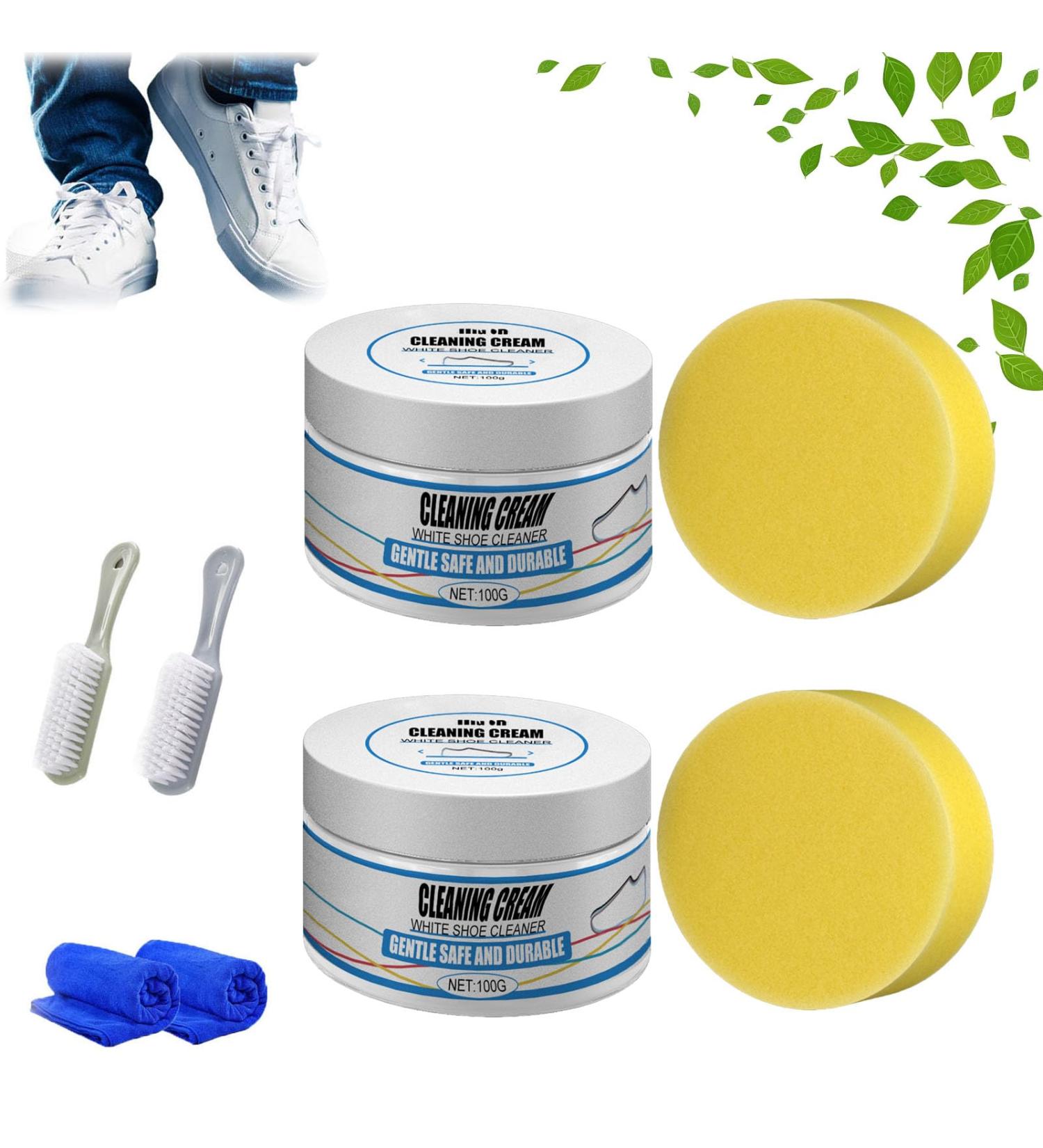 White Shoe Cleaning Cream 2023 New Multi-Functional Cleaning And Stain Removal Cream Multi-Functional Cleaning And Stain Removal Cream No Need To Wash (2PC) - Buy Online on SooperMarket.com
