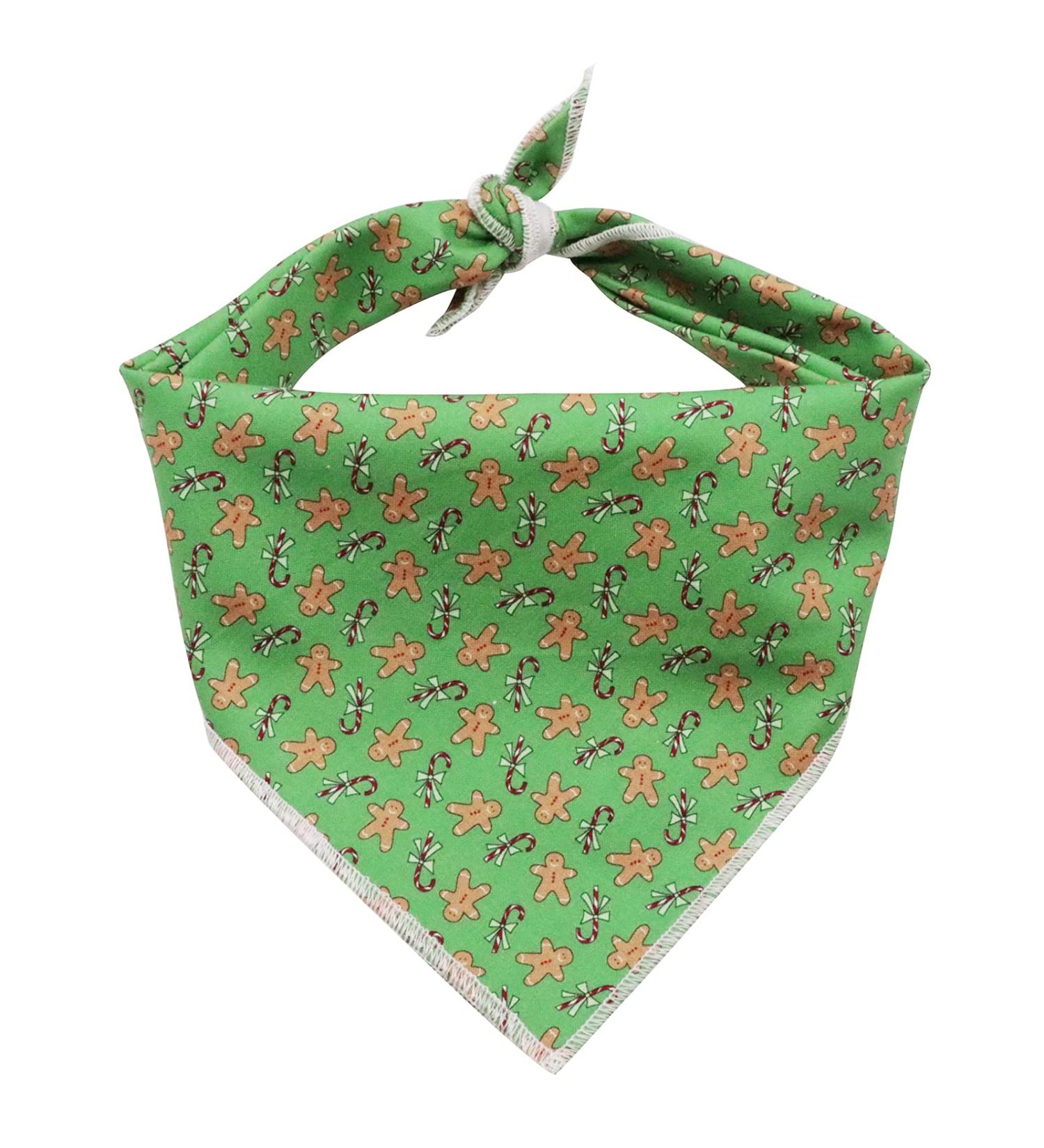 Christmas Gingerbread Man Dog Bandana - Lionet Paws Triangle Scarf for Small Medium & Large Dogs - Buy Online on SooperMarket.com