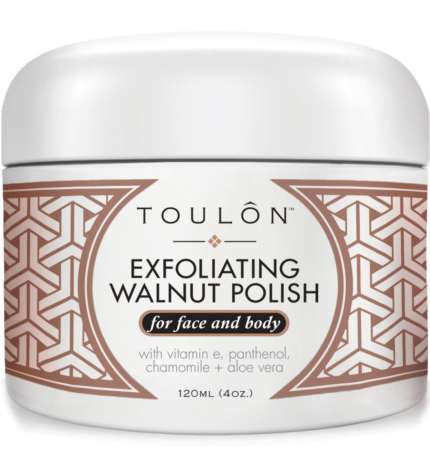 Natural Walnut Exfoliating Face Scrub for Men and Women - Facial and Body Exfoliator for Acne and Blackhead Treatment - Buy Online on SooperMarket.com