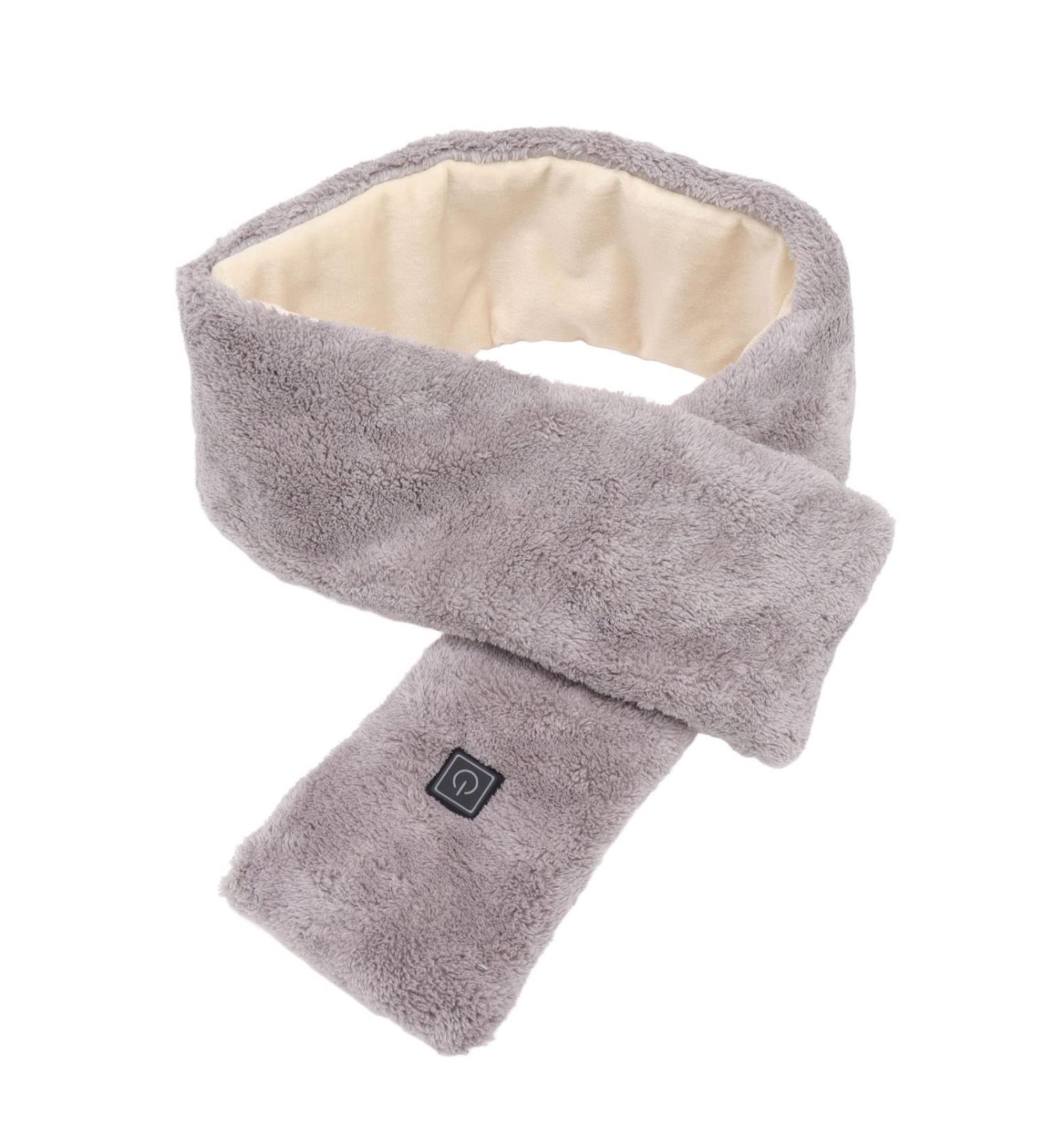 ZLXHDL USB Electric Heated Neck Pillow & Winter Scarf for Women - Intelligent Thermal Heating 3 Temperature Settings Perfect for Cold Weather (Gray) - Buy Online on SooperMarket.com