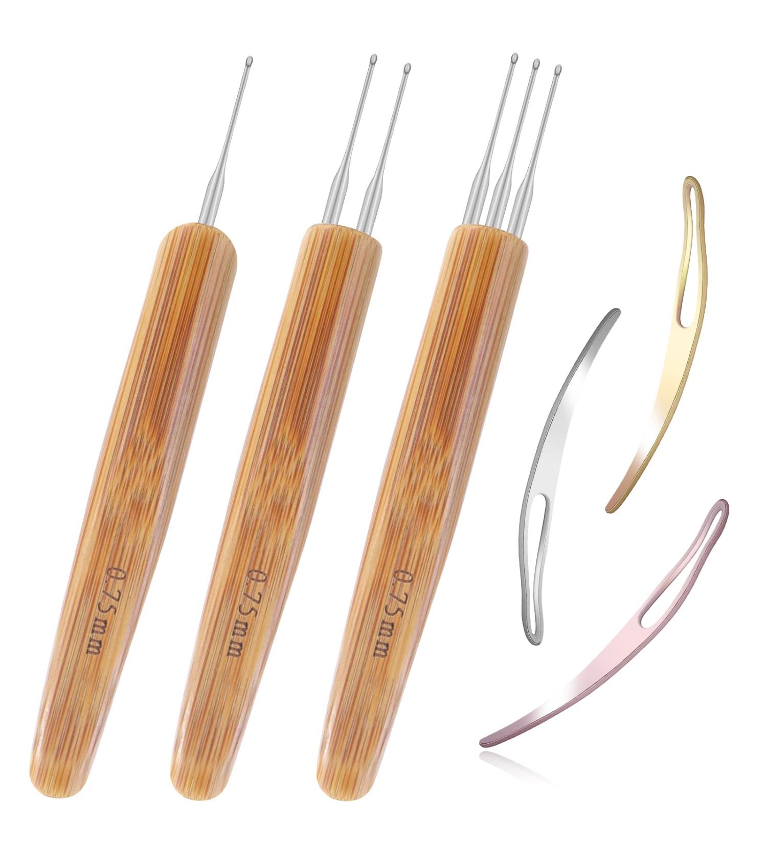6PCS Durable 0.75mm Dreadlock Crochet Needle Set | Interlocking Tool for Maintaining Real Dread Locs - Buy Online on SooperMarket.com
