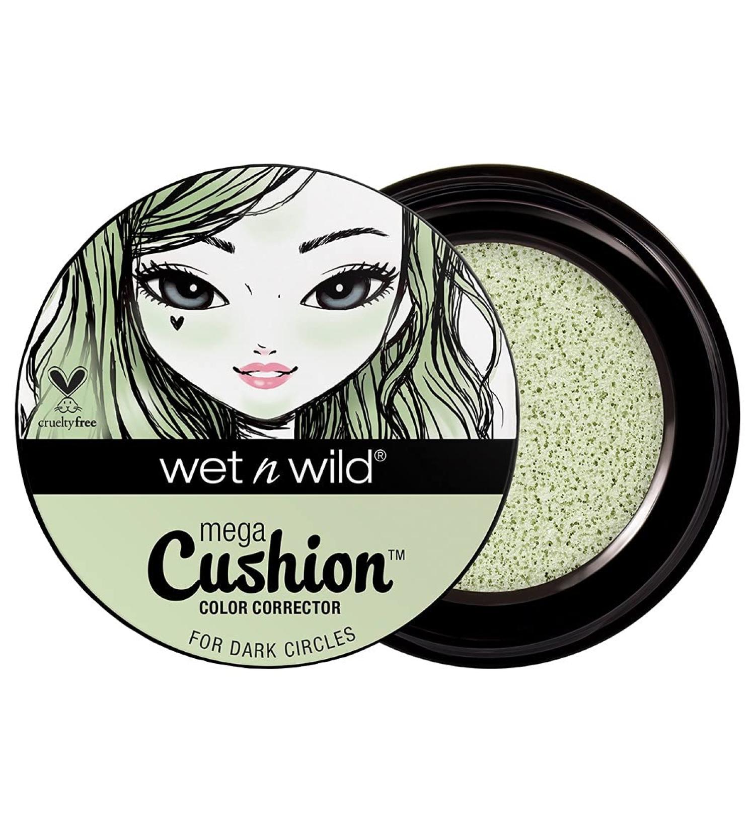 WNW MegaCushion Green Color Corrector - Brighten & Correct Skin Tone - Buy Online on SooperMarket.com